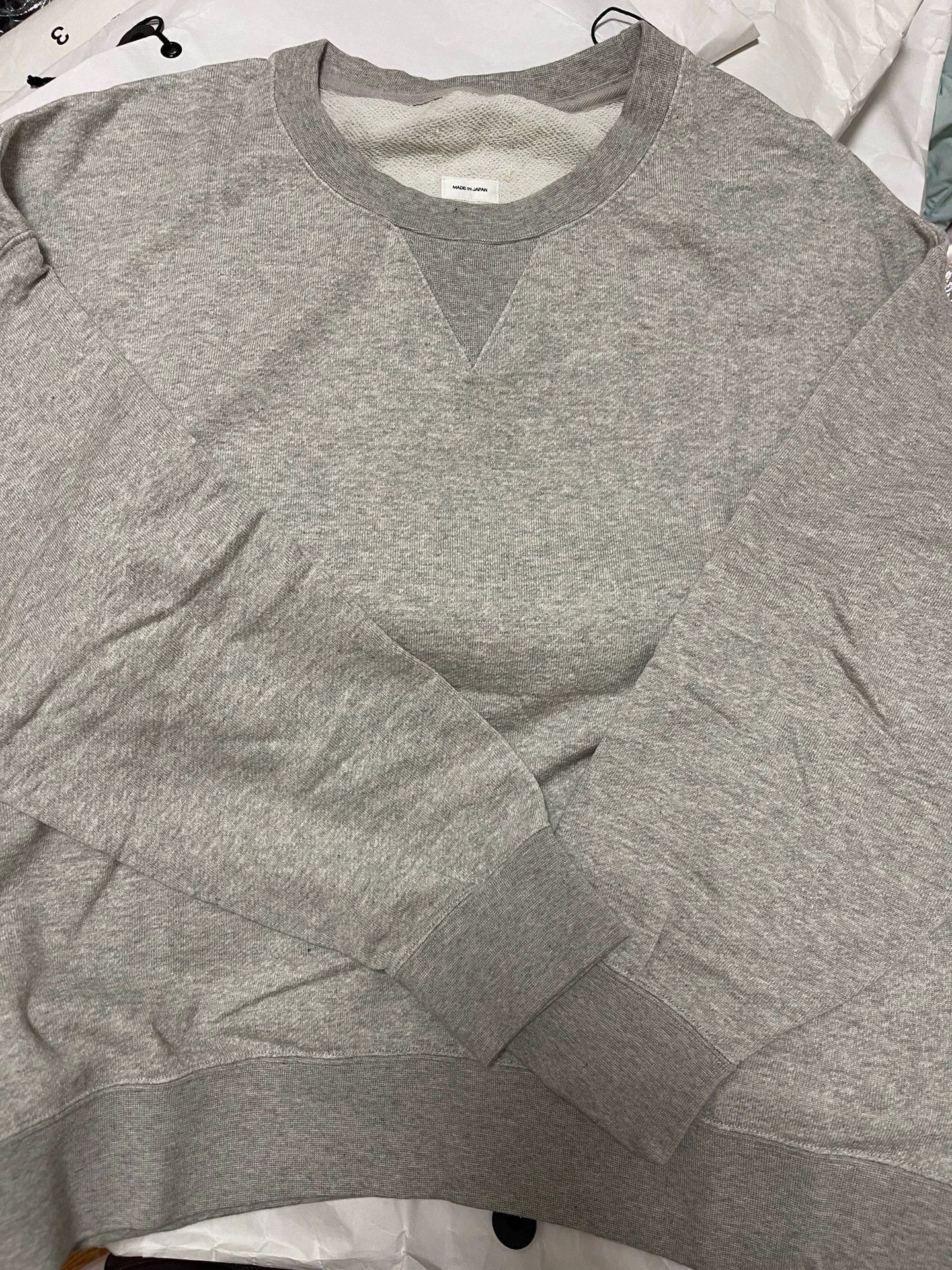 Visvim Soft Gray Cotton/Cashmere Sweatshirt Size US L / EU 52-54 / 3 - 2 Thumbnail