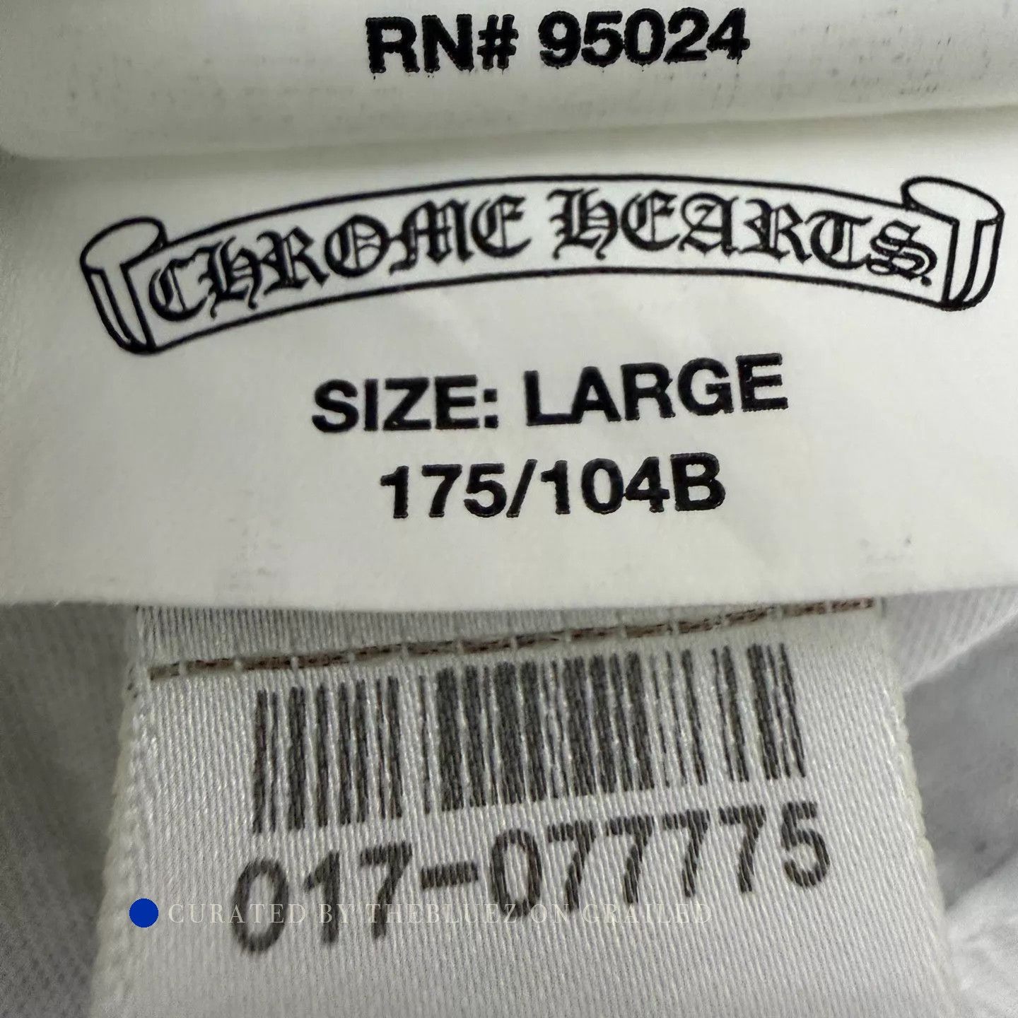 Chrome Hearts White V-neck Cross Short Sleeve Tee Size US L / EU 52-54 / 3 - 5 Thumbnail