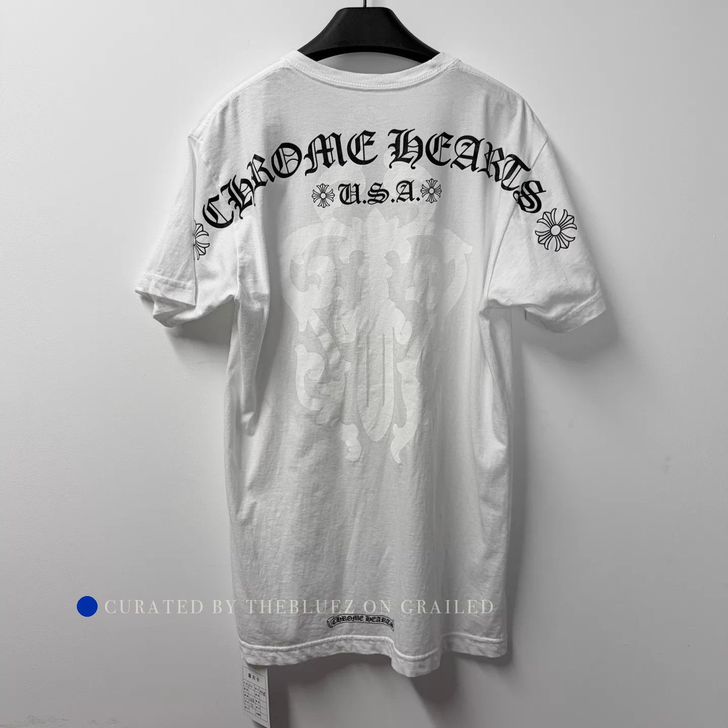 Chrome Hearts White Short Sleeve Tee with Sanskrit Logo Size US M / EU 48-50 / 2 - 2 Thumbnail
