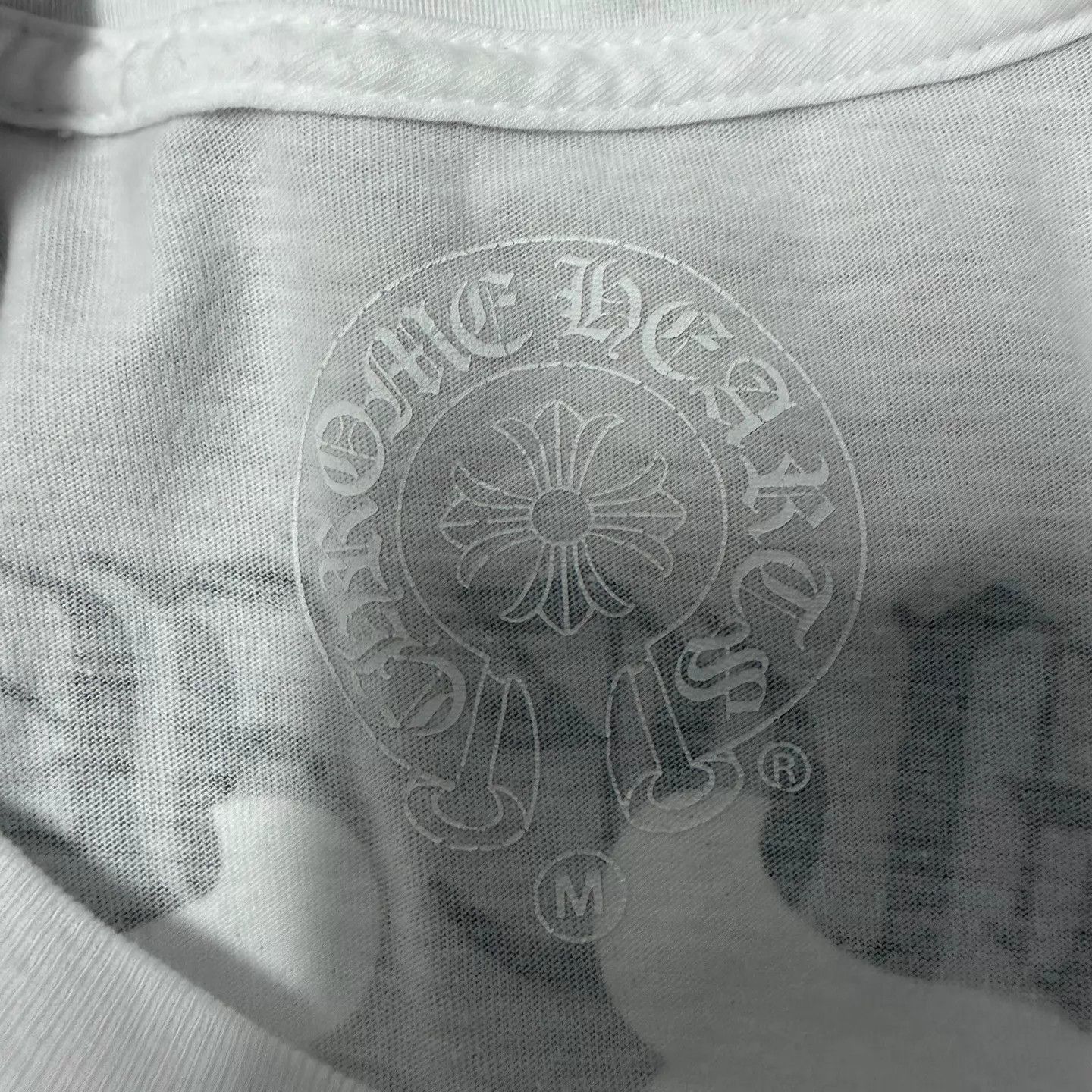 Chrome Hearts White Short Sleeve Tee with Sanskrit Logo Size US M / EU 48-50 / 2 - 3 Thumbnail