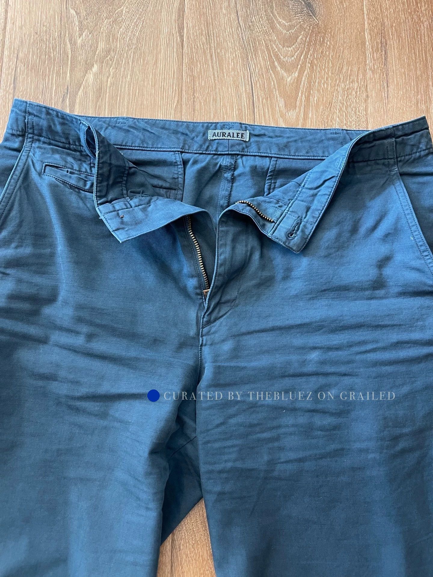 Auralee Relaxed Blue Chino Pants Size 38 Size US 38 / EU 54 - 3 Thumbnail