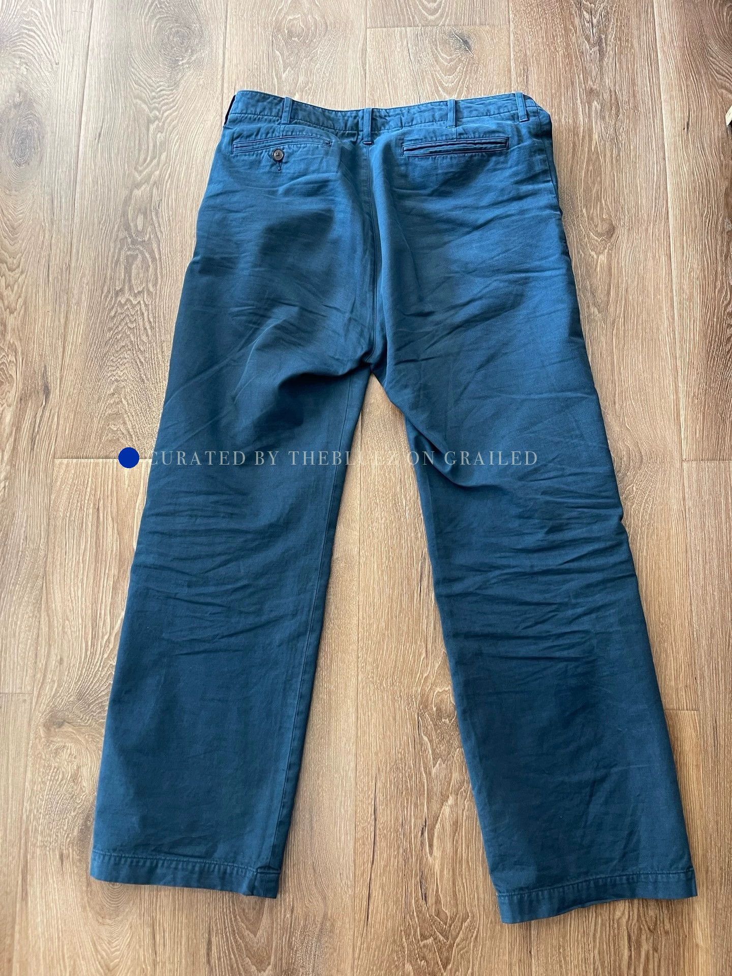 Auralee Relaxed Blue Chino Pants Size 38 Size US 38 / EU 54 - 2 Thumbnail
