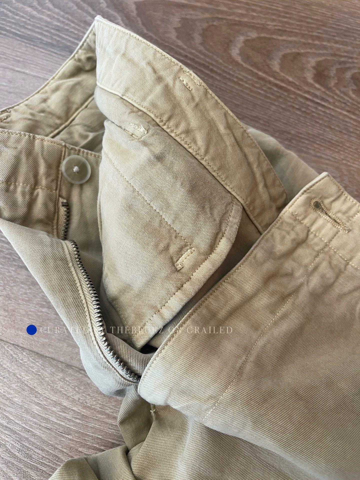 Auralee Loose Straight Fit Casual Pants in Beige Size US 36 / EU 52 - 5 Thumbnail