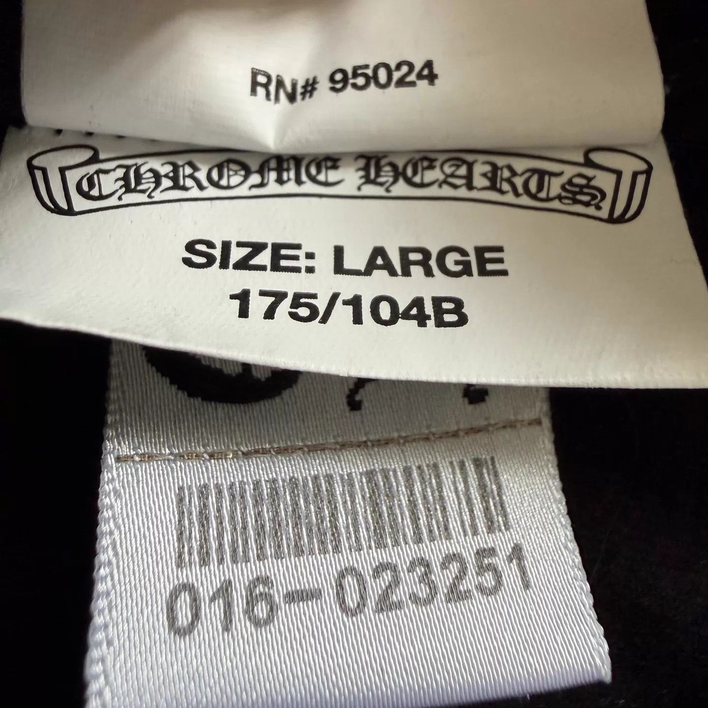 Chrome Hearts Black Scroll Trefoil Crew Neck T-Shirt Size US L / EU 52-54 / 3 - 5 Thumbnail