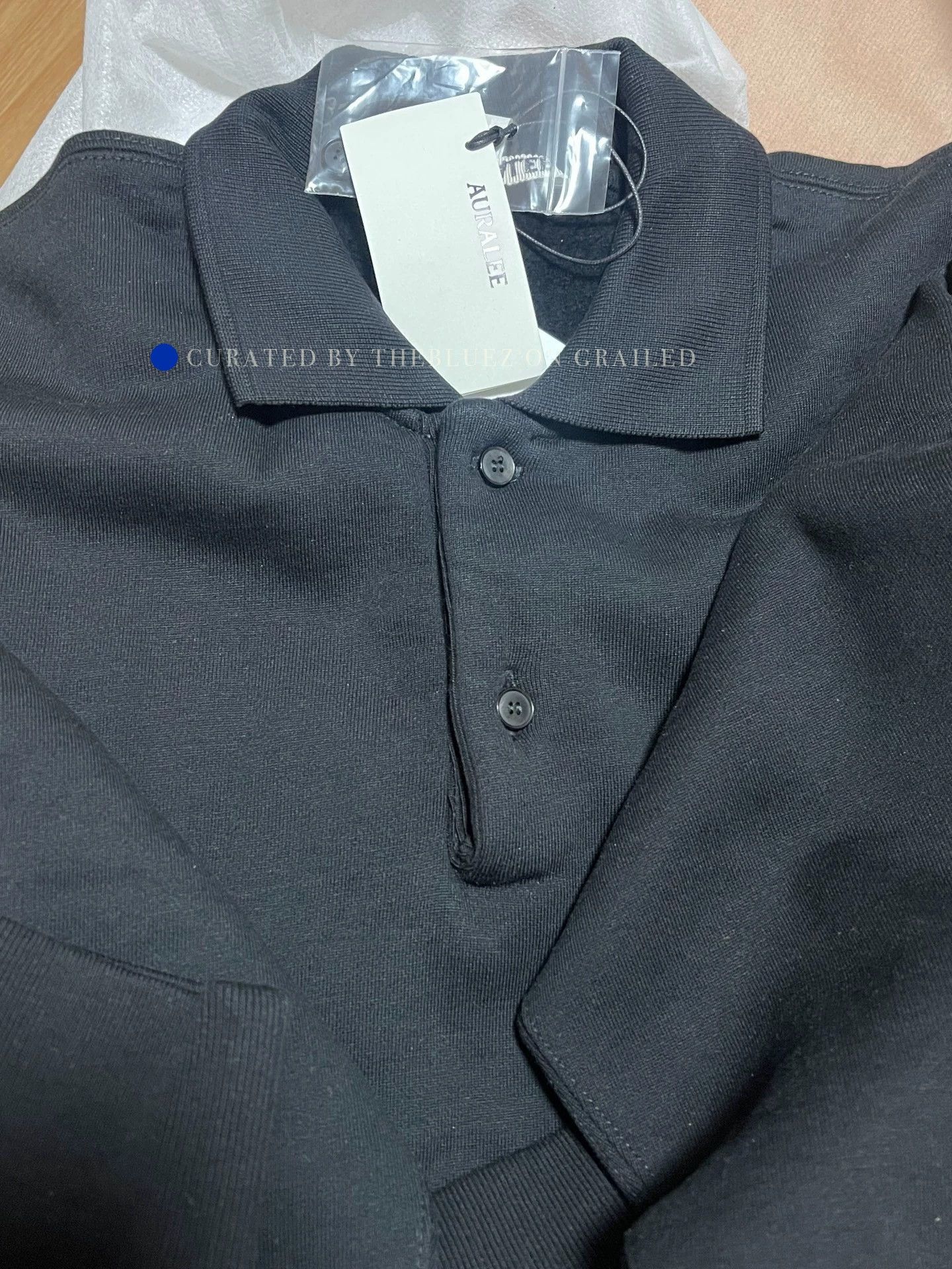 Auralee Smooth Black Polo in Size XL Size US XL / EU 56 / 4 - 4 Thumbnail