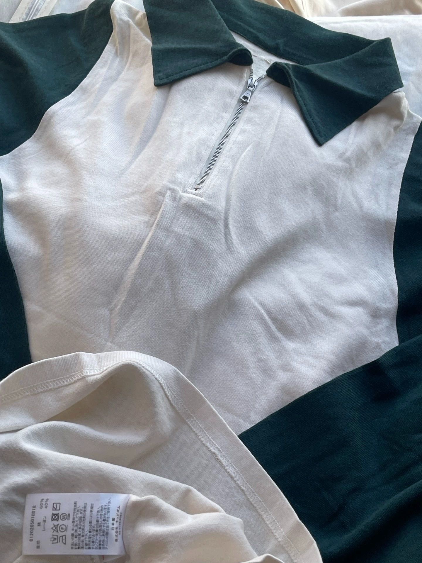 Visvim Color Blocked Long Sleeve Polo with Riri Zip Size US XL / EU 56 / 4 - 9 Thumbnail