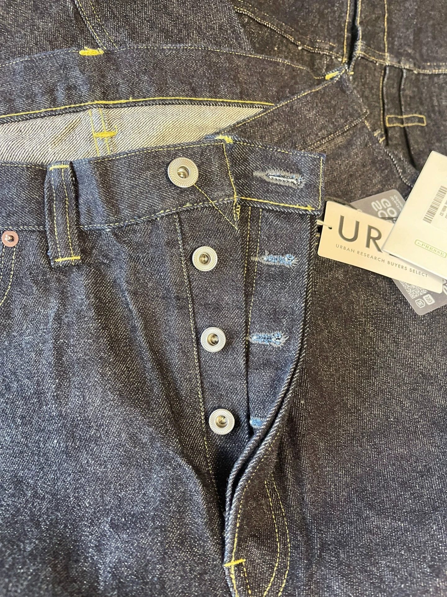 A.PRESSE Wide-Leg Washed Denim Pants in Blue Size US 30 / EU 46 - 6 Thumbnail