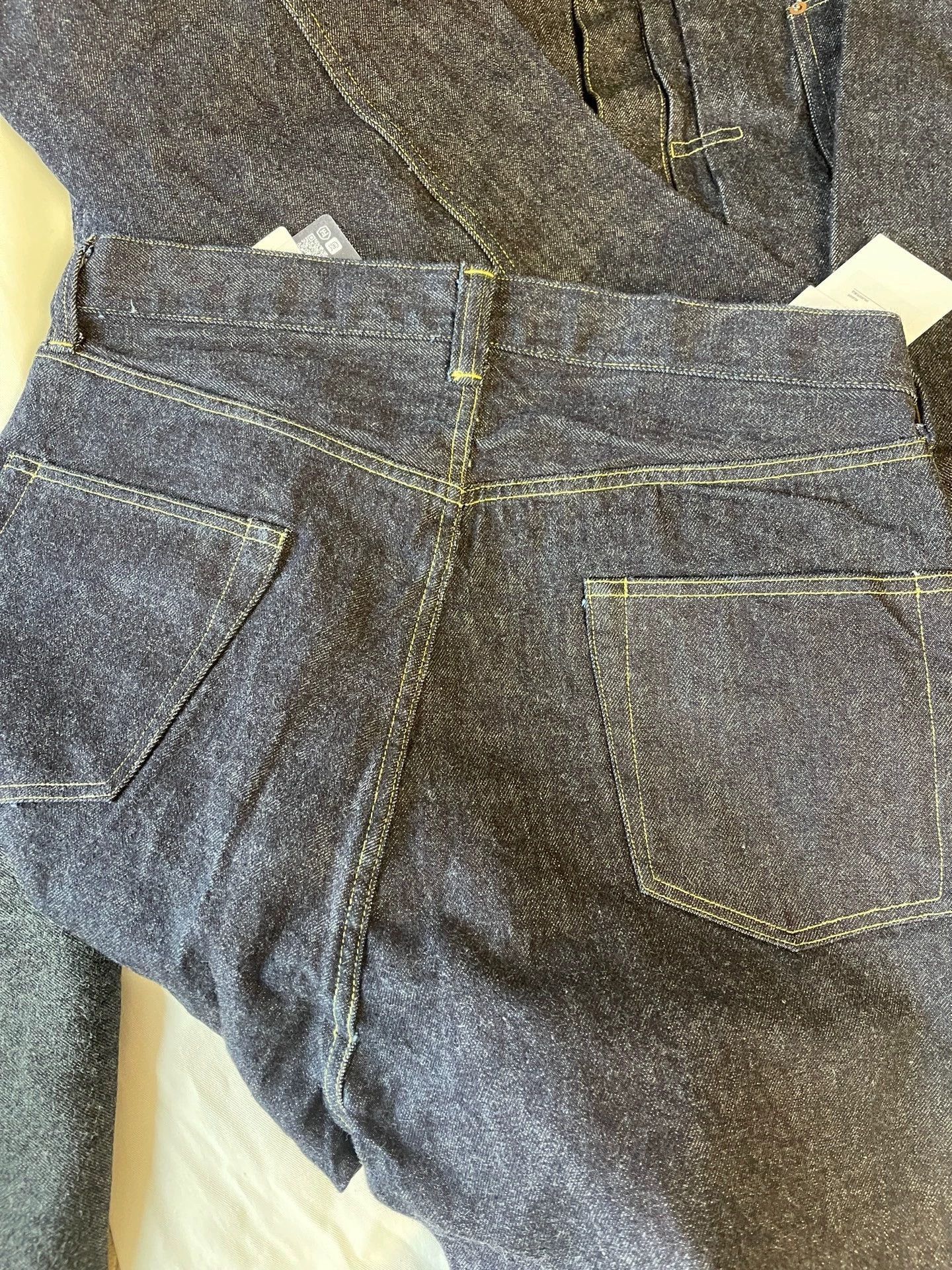 A.PRESSE Wide-Leg Washed Denim Pants in Blue Size US 30 / EU 46 - 9 Thumbnail