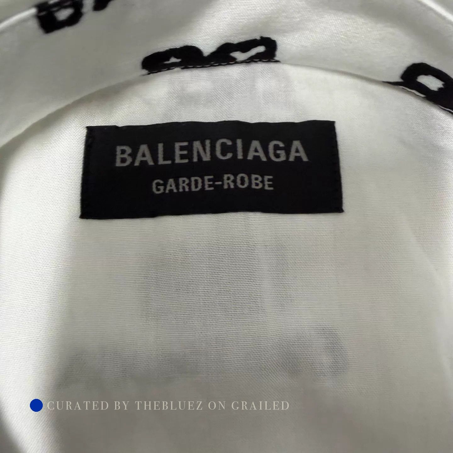 Balenciaga Oversized White Logo Shirt Size US XS / EU 42 / 0 - 3 Thumbnail