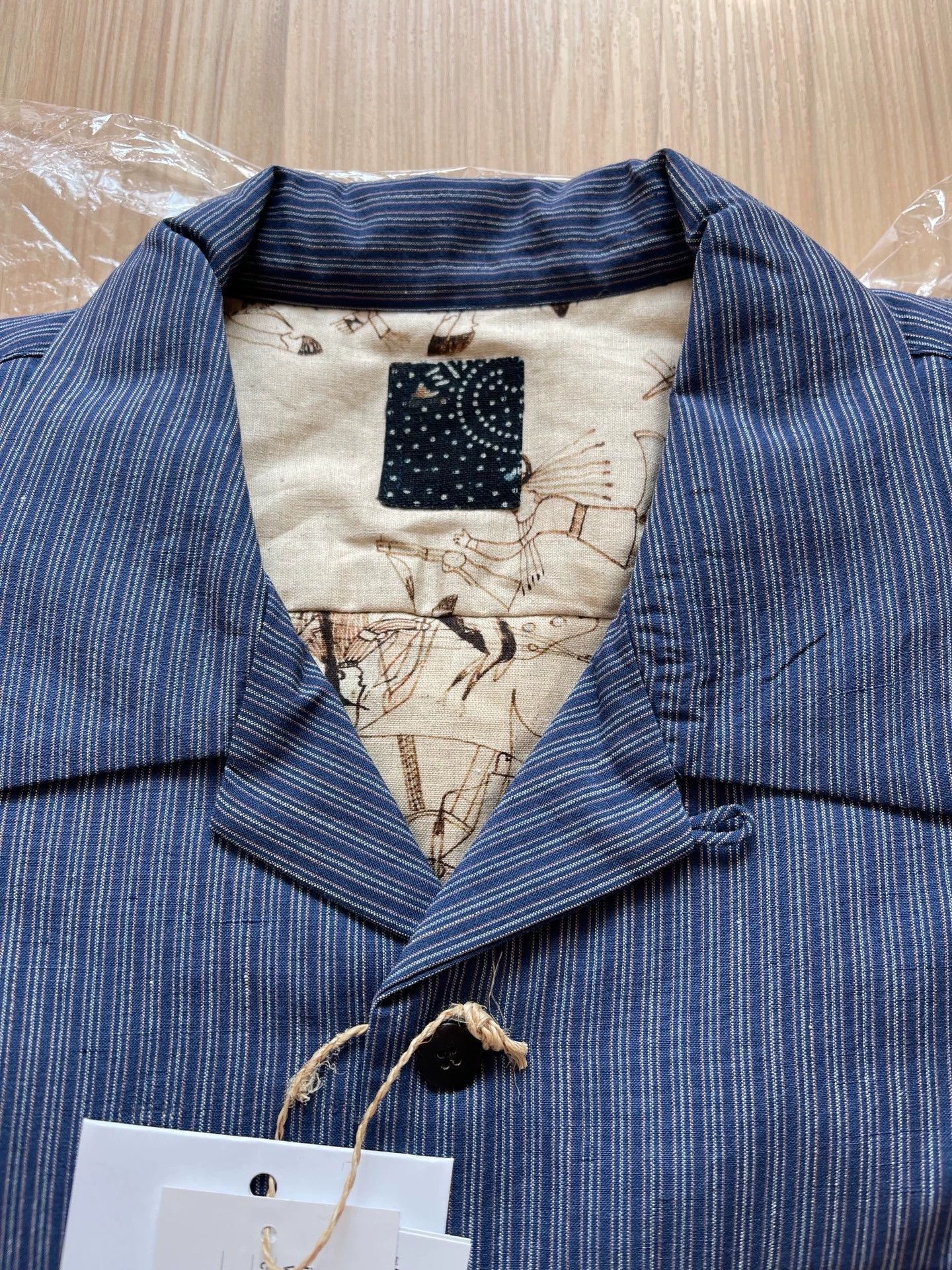 Visvim Lightweight Down Shirt in Blue Size US L / EU 52-54 / 3 - 2 Thumbnail