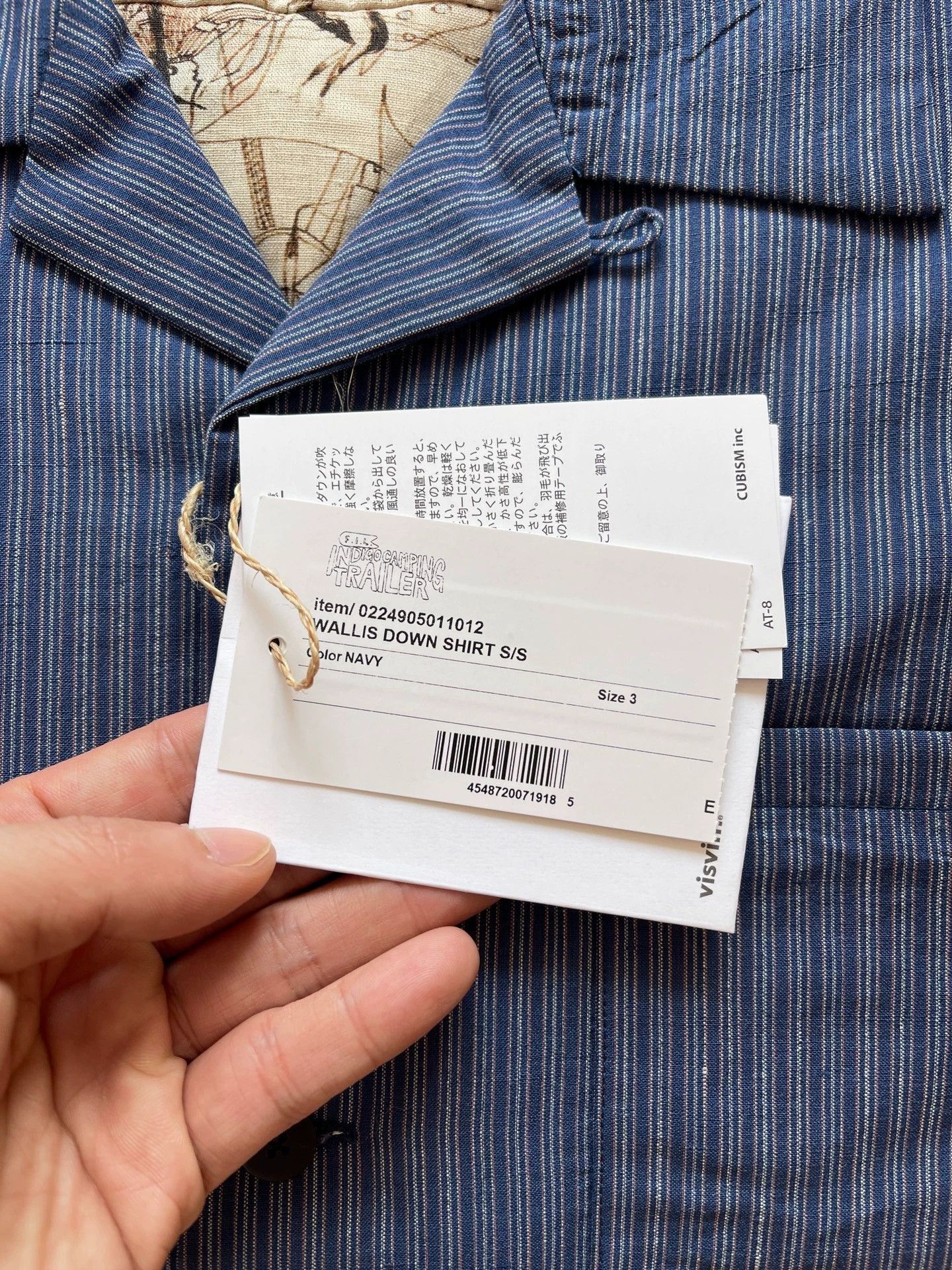 Visvim Lightweight Down Shirt in Blue Size US L / EU 52-54 / 3 - 5 Thumbnail