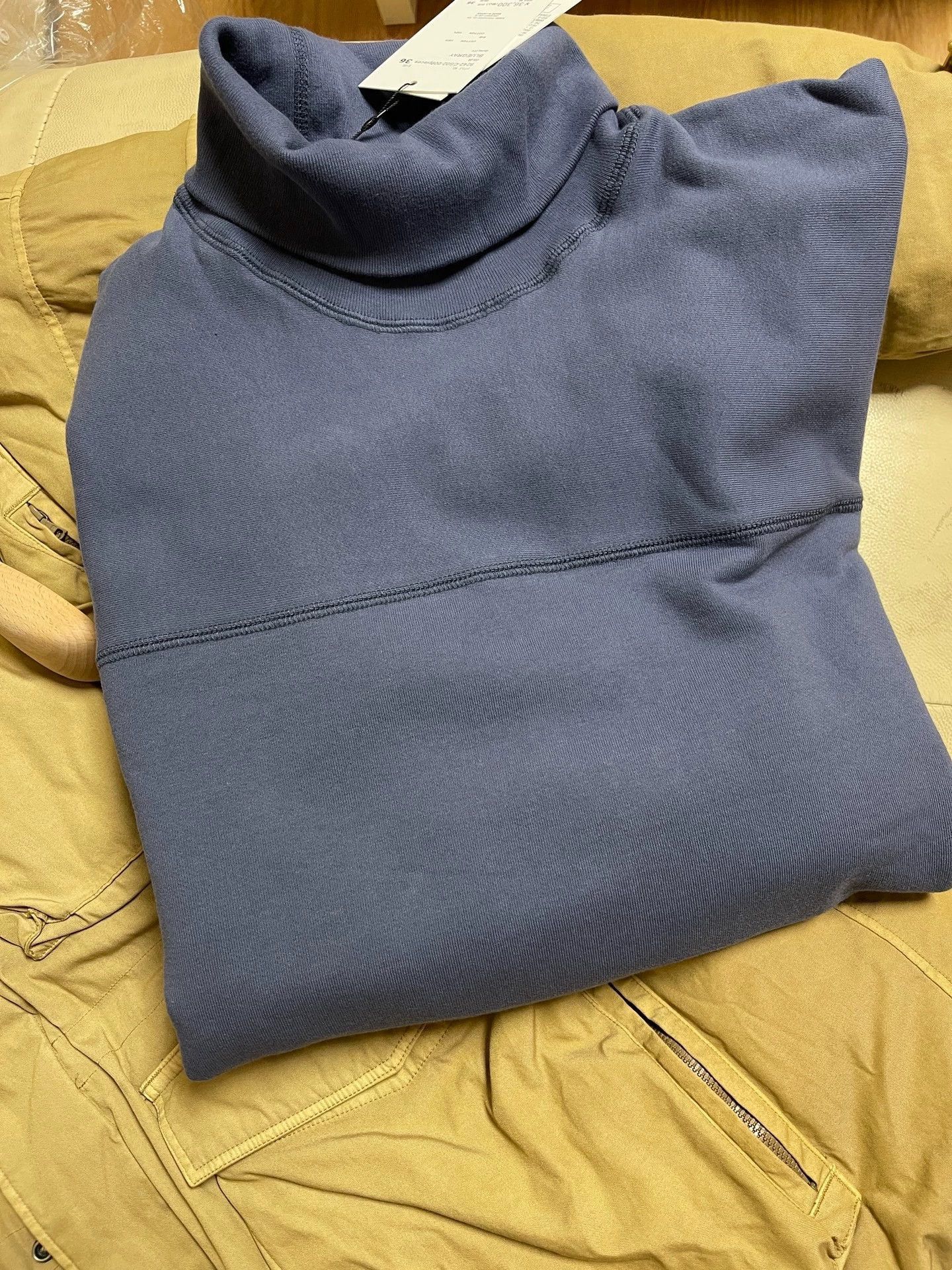 N.Hoolywood 3D Cuff-Glove Military Sweatshirt in Haze Blue Size US S / EU 44-46 / 1 - 2 Thumbnail