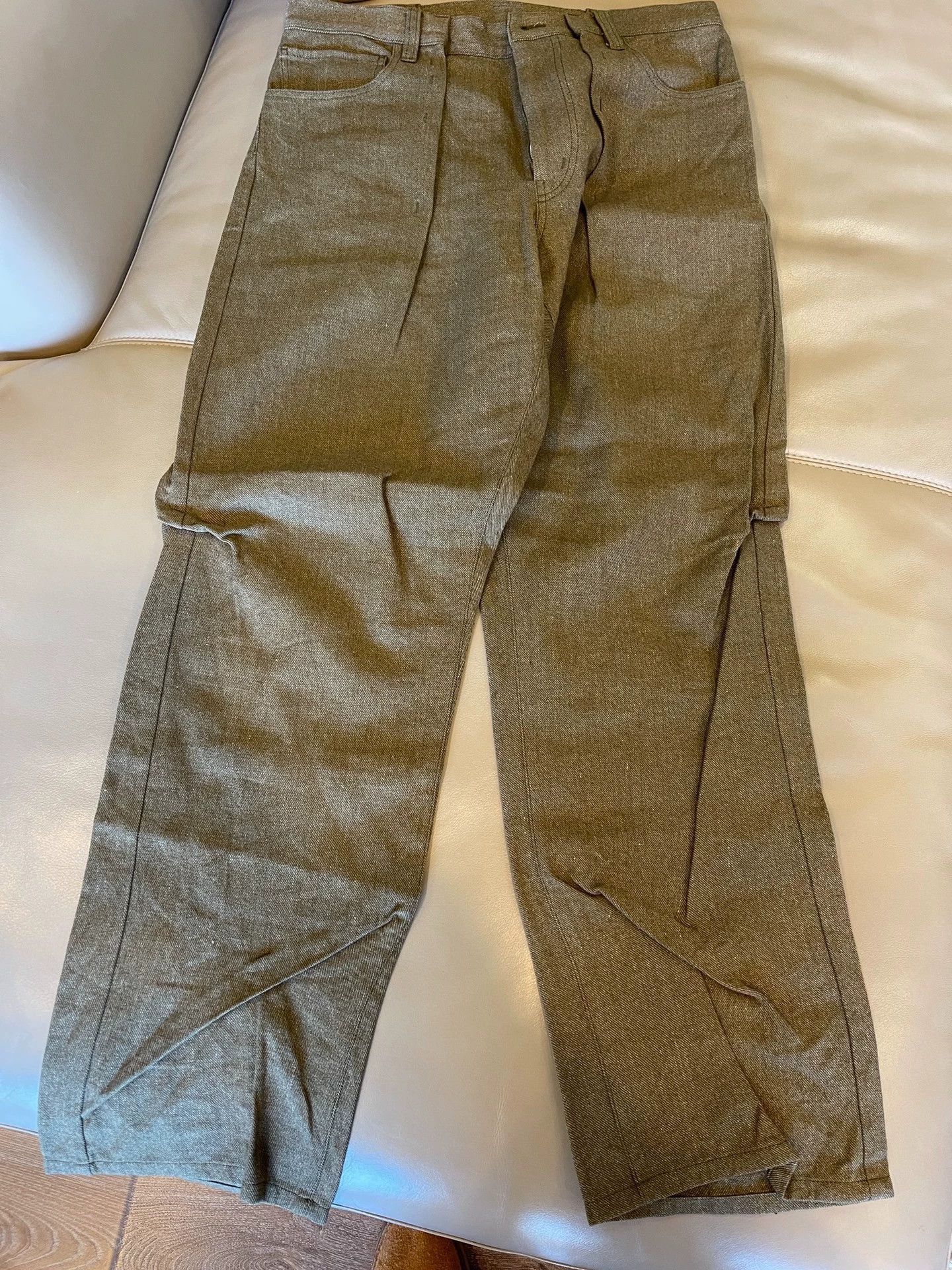 Visvim Wool Blend Hand-Pleated Tapered Pants Size US 32 / EU 48 - 2 Thumbnail
