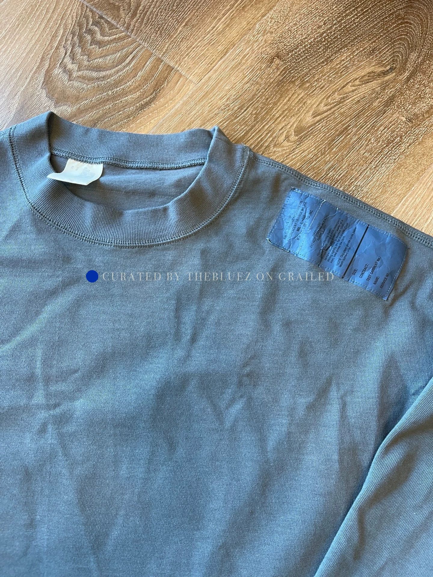N.Hoolywood N.Hoolywood Blue Long Sleeve T-Shirt Size US M / EU 48-50 / 2 - 3 Thumbnail