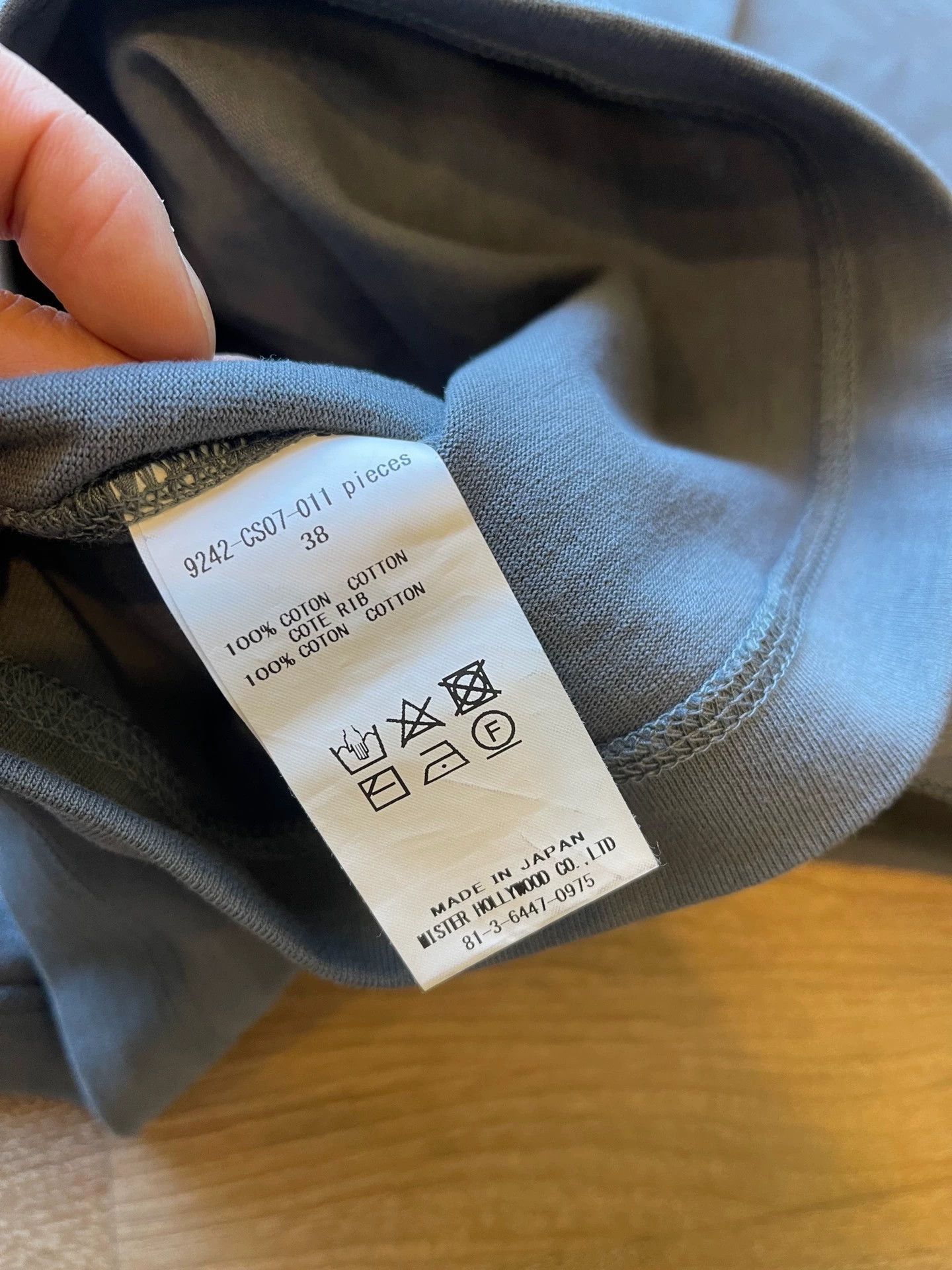 N.Hoolywood N.Hoolywood Blue Long Sleeve T-Shirt Size US M / EU 48-50 / 2 - 6 Thumbnail