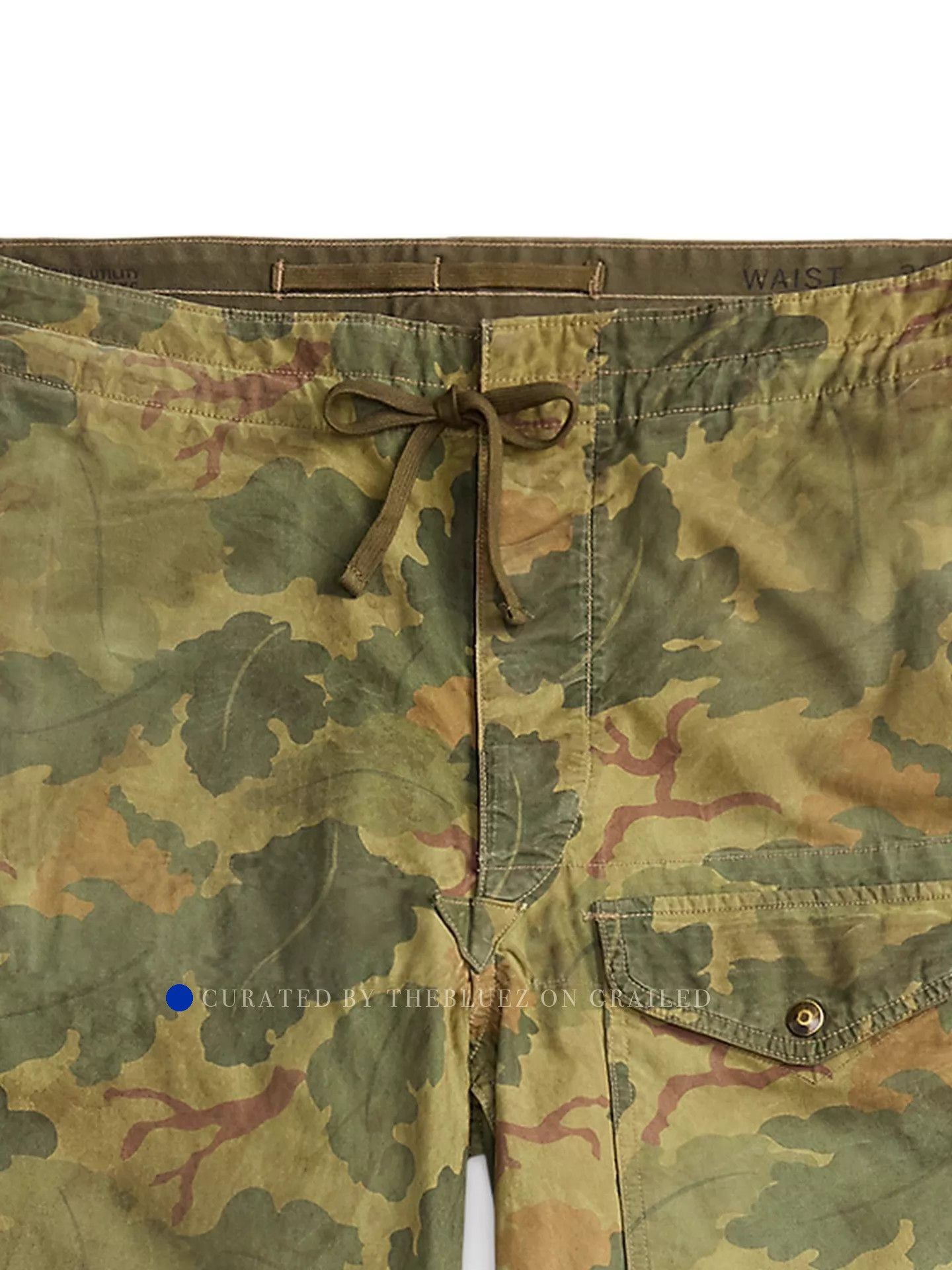 RRL Ralph Lauren Spring Ranger Camo Cargo Pants Size US 30 / EU 46 - 3 Thumbnail