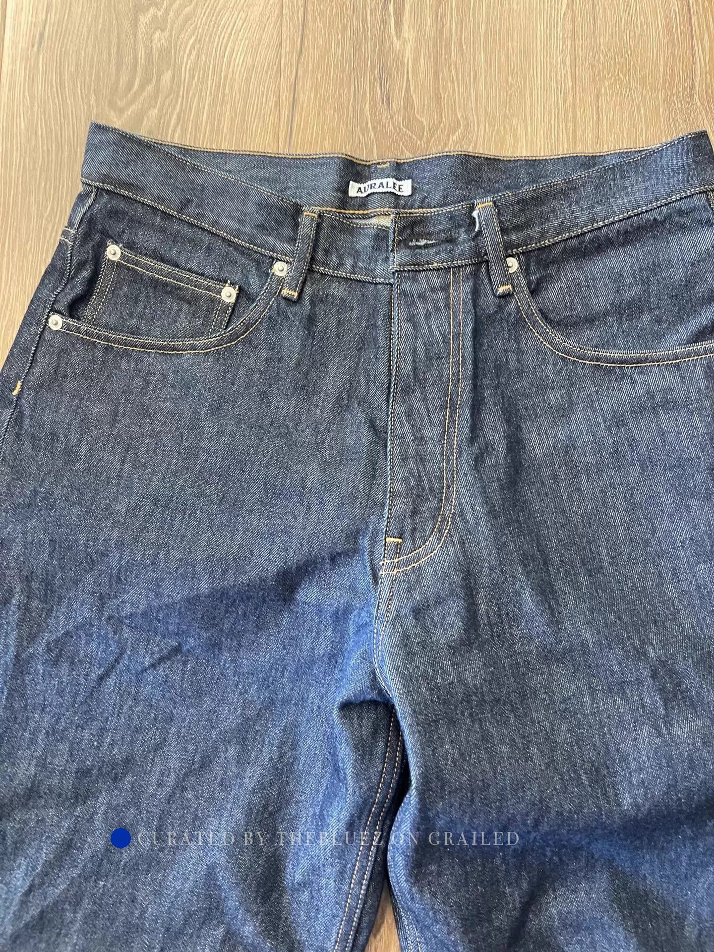 Auralee Hard Twist Rope Dyed Washed Jeans Size US 32 / EU 48 - 3 Thumbnail