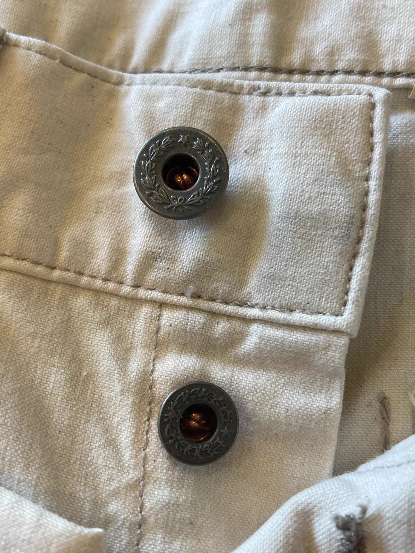 RRL Ralph Lauren Off-White Splatter Casual Pants Size US 30 / EU 46 - 9 Thumbnail
