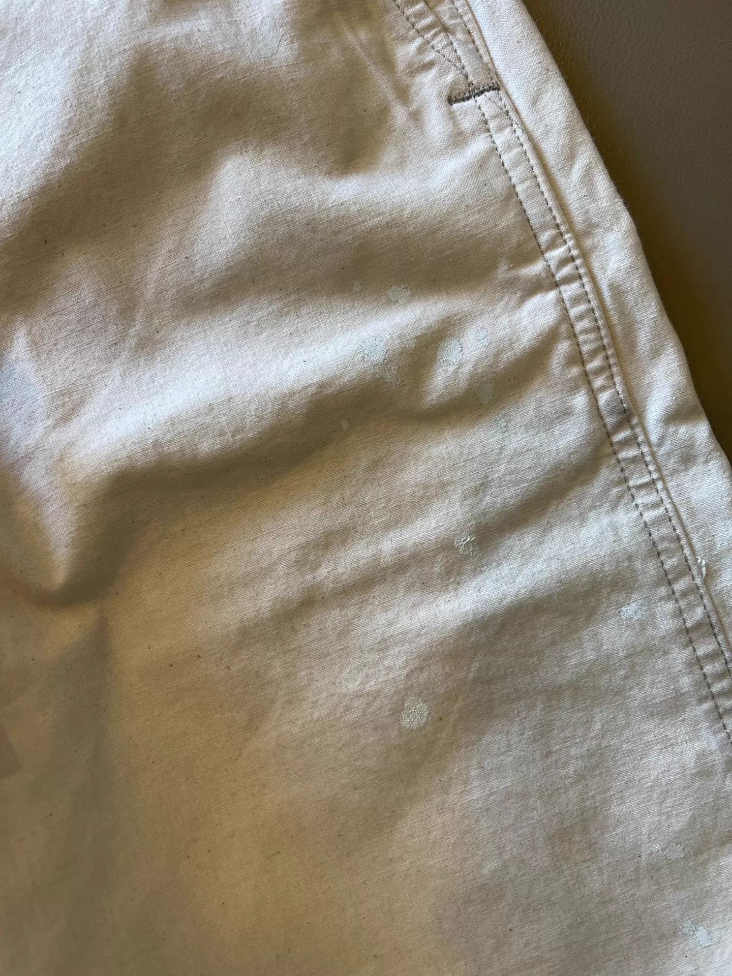RRL Ralph Lauren Off-White Splatter Casual Pants Size US 30 / EU 46 - 8 Thumbnail