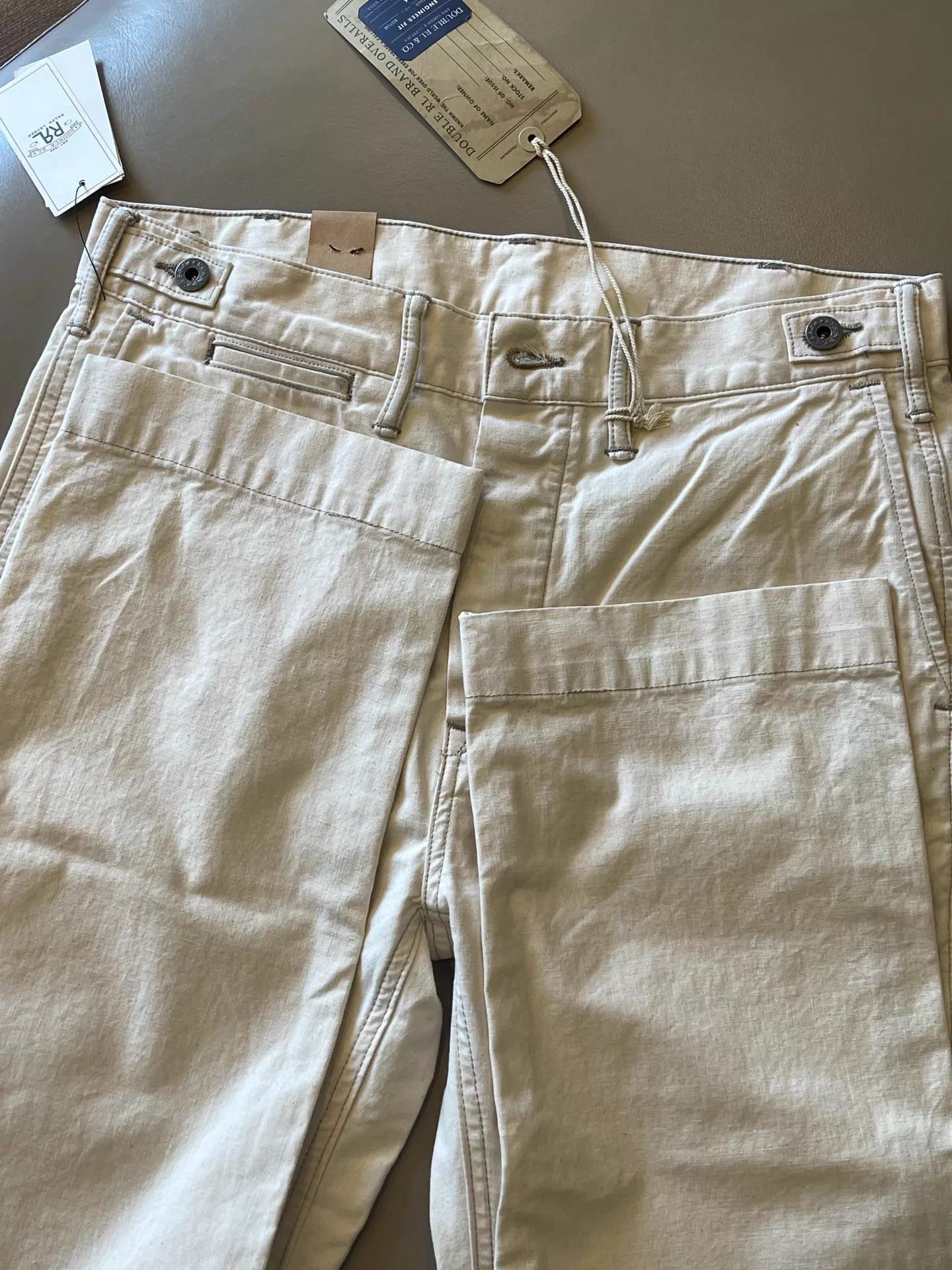 RRL Ralph Lauren Off-White Splatter Casual Pants Size US 30 / EU 46 - 7 Thumbnail