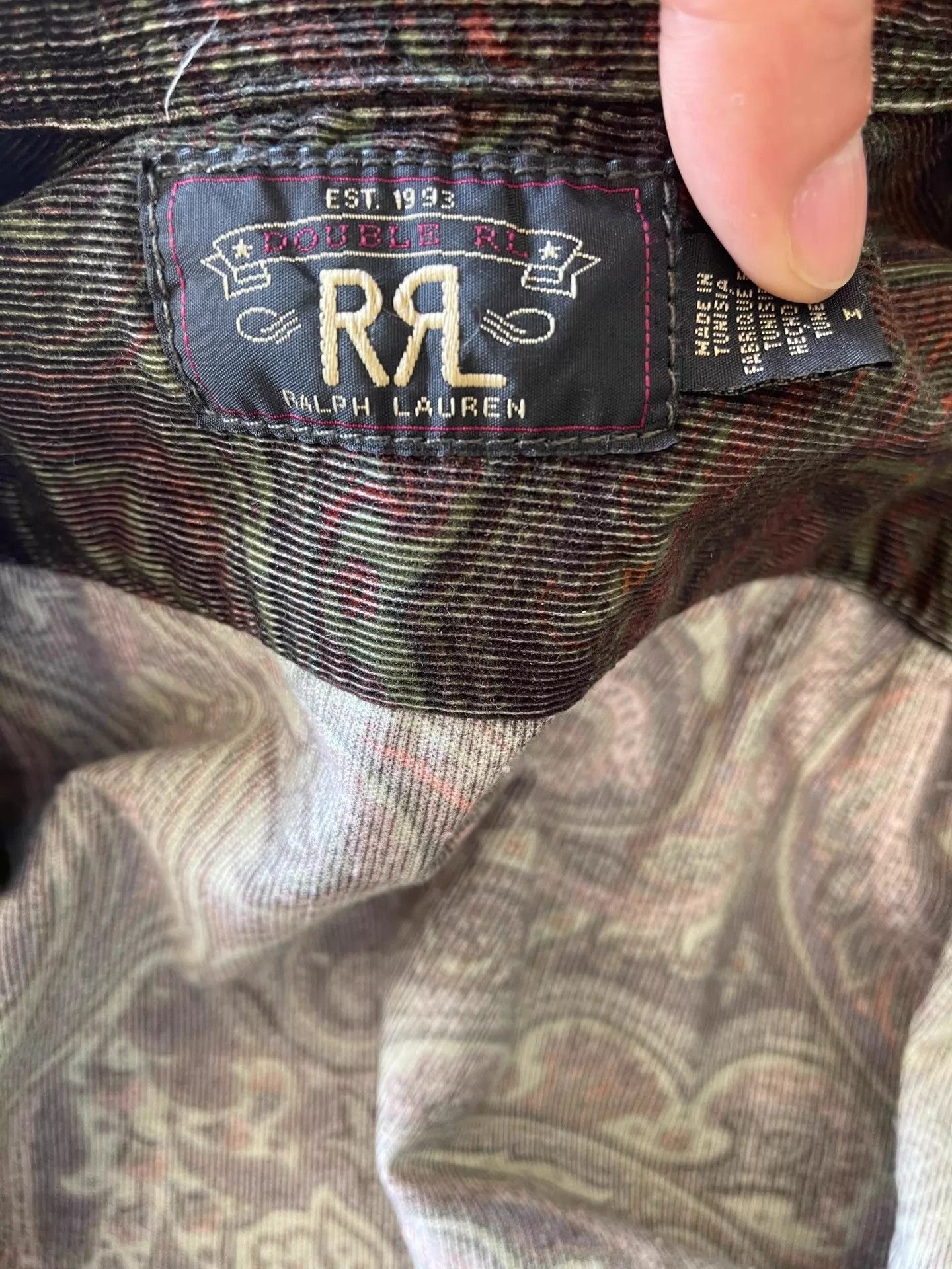 RRL Ralph Lauren Vintage Paisley Print Button-Up Shirt Size US M / EU 48-50 / 2 - 4 Thumbnail