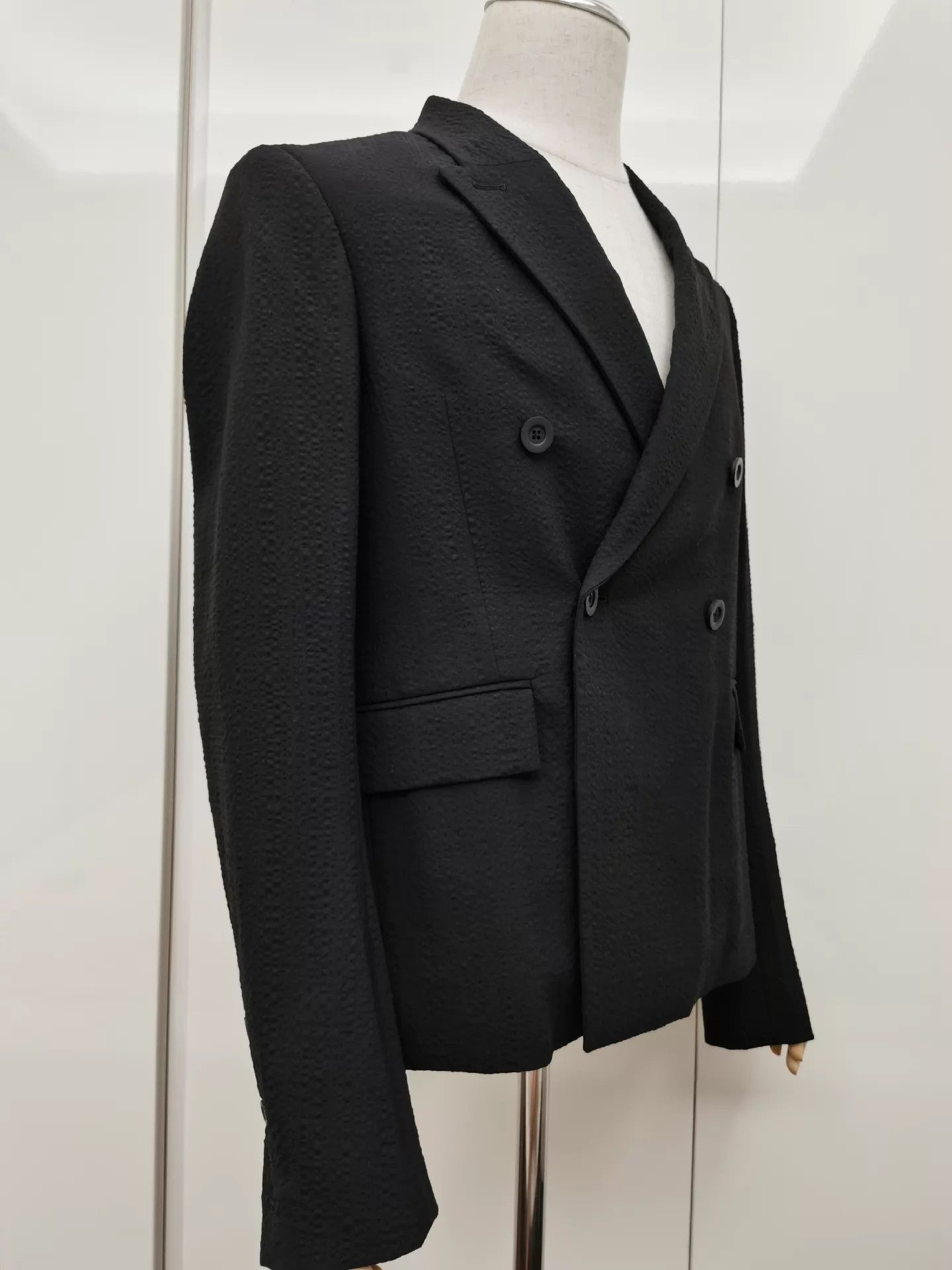 Rick Owens Sleek Short Double Breasted Blazer Size US M / EU 48-50 / 2 - 5 Thumbnail