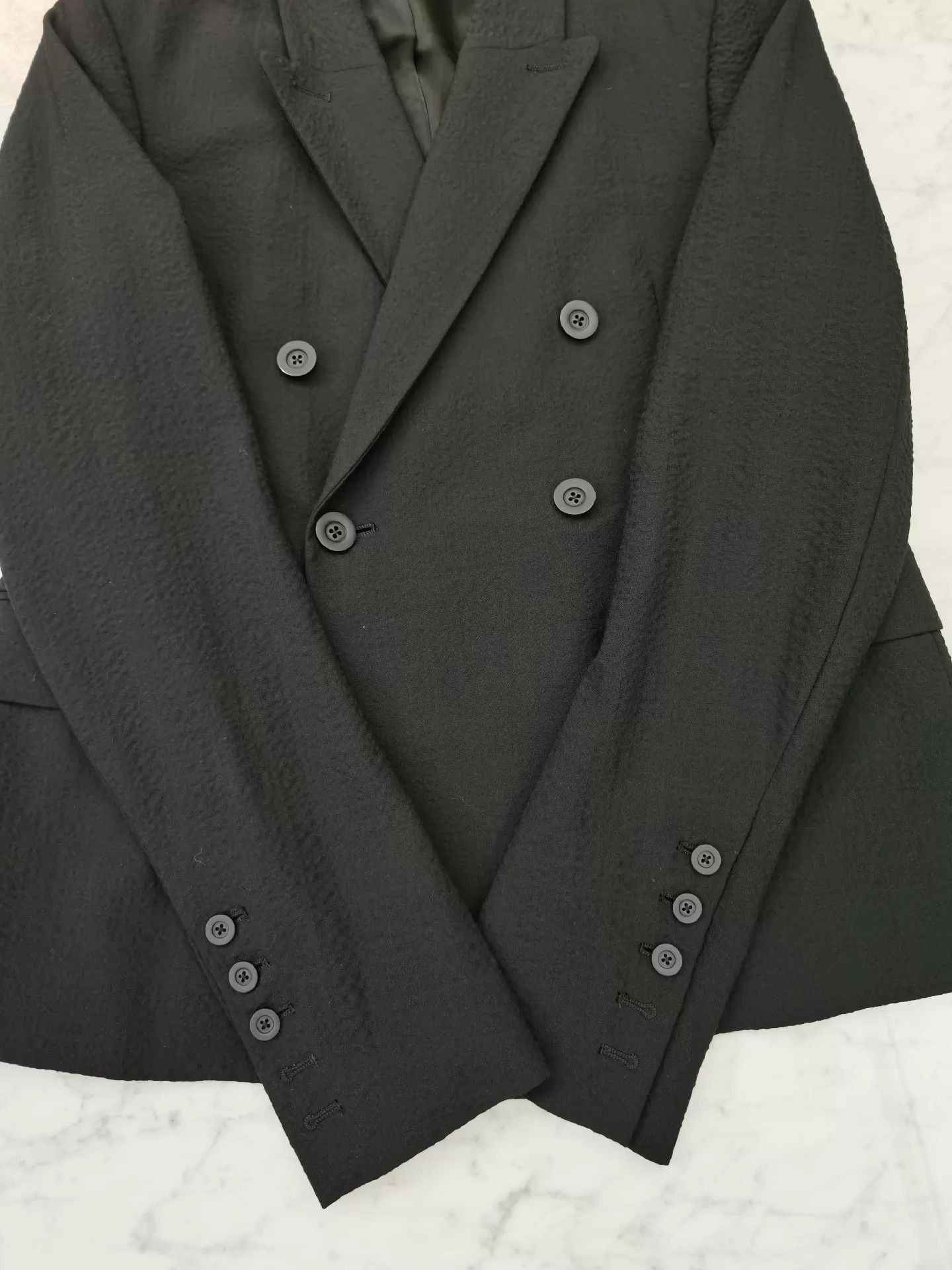Rick Owens Sleek Short Double Breasted Blazer Size US M / EU 48-50 / 2 - 8 Thumbnail