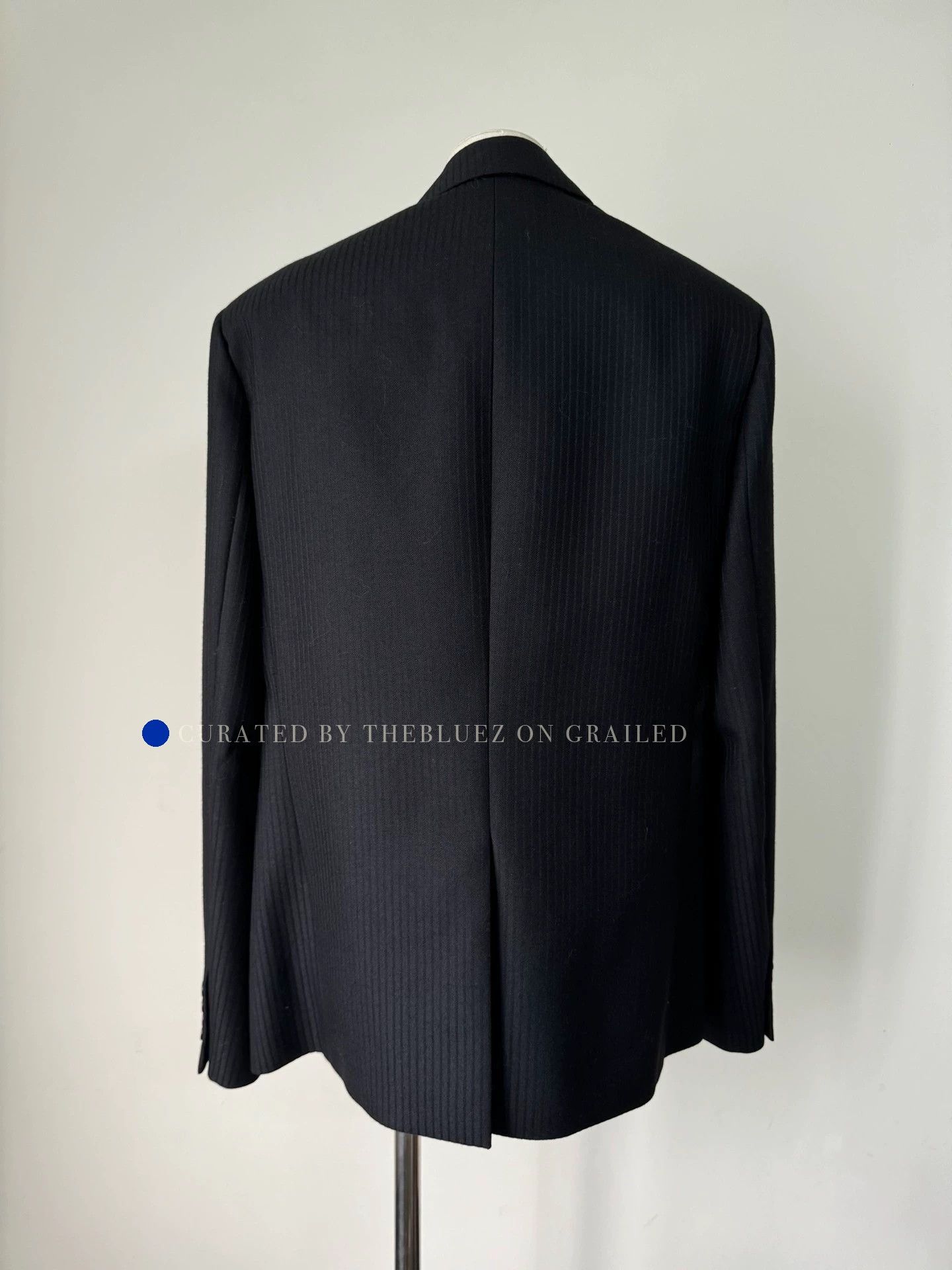 Saint Laurent Paris Elegant Black Wool-Silk Beaded Suit Jacket Size US M / EU 48-50 / 2 - 2 Thumbnail