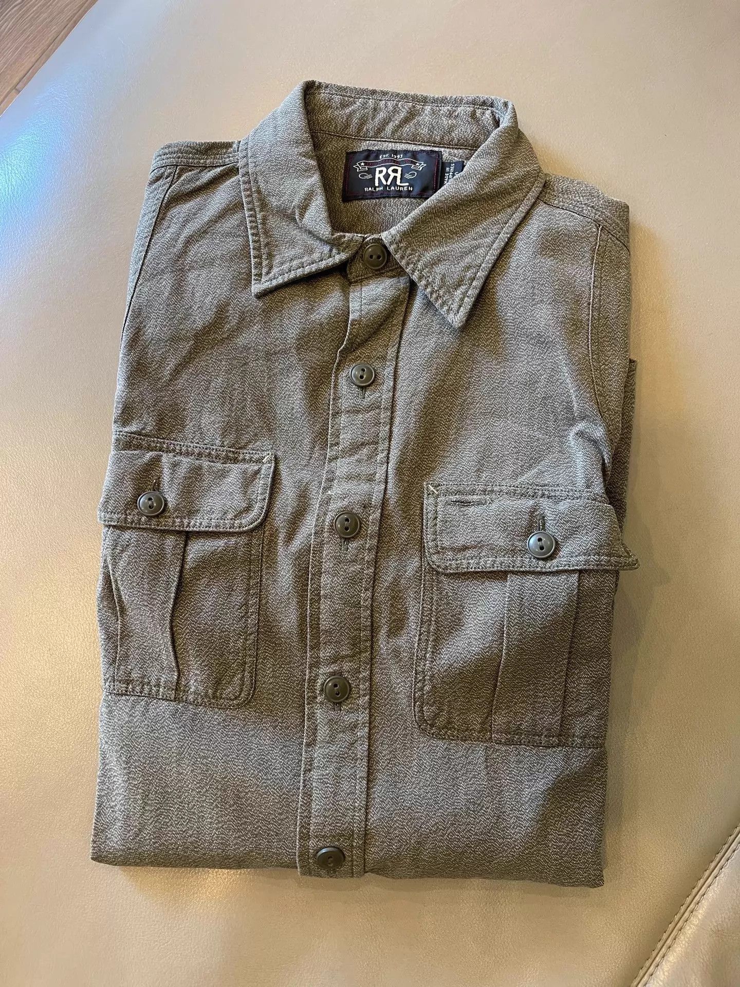 RRL Ralph Lauren RRL Multi Pepper & Salt Button-Up Shirt Size US S / EU 44-46 / 1 - 2 Thumbnail