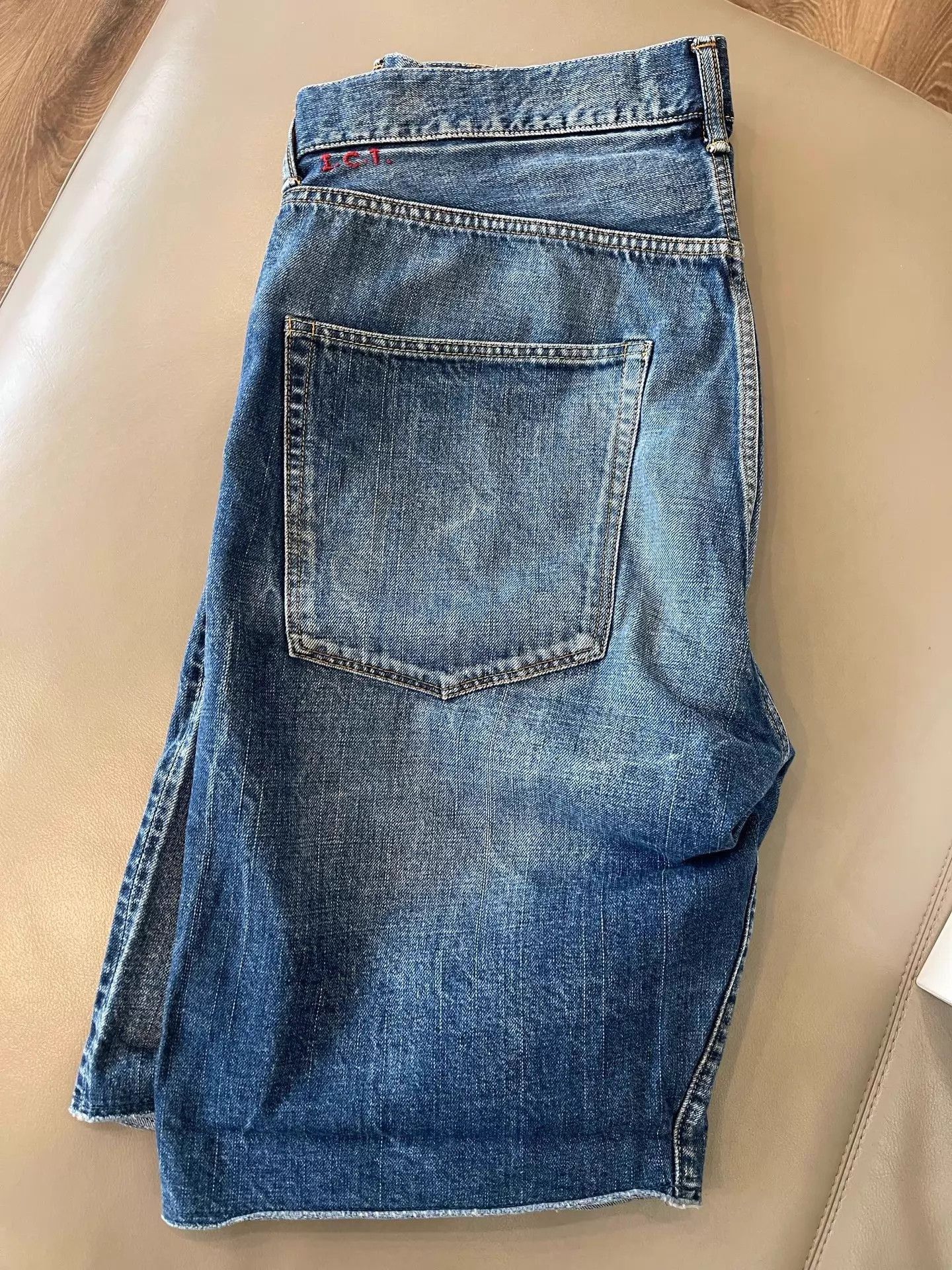 Visvim Unique Blue Denim Embroidered Shorts Size US 34 / EU 50 - 4 Thumbnail