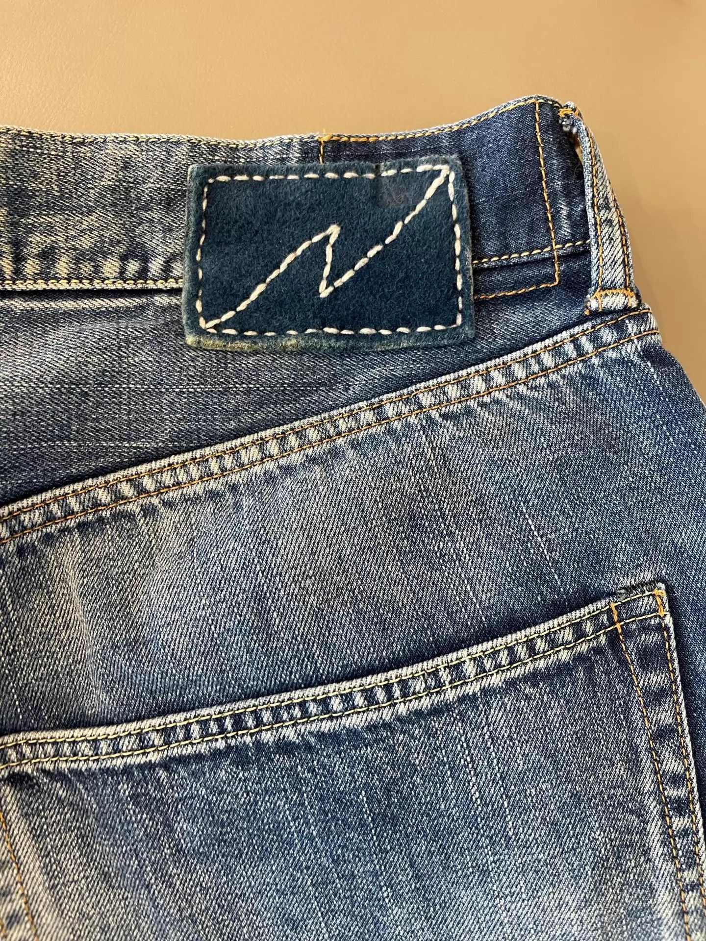 Visvim Unique Blue Denim Embroidered Shorts Size US 34 / EU 50 - 3 Thumbnail