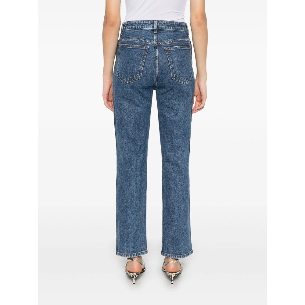KHAITE Khaite BLUE Denim - Straight-Leg Jeans Size 26" / US 2 / IT 38 - 3 Thumbnail
