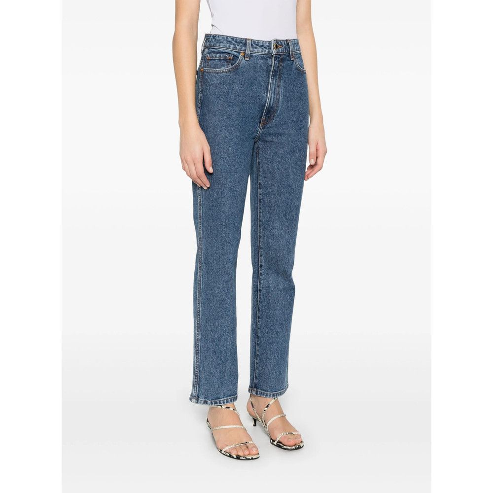 KHAITE Khaite BLUE Denim - Straight-Leg Jeans Size 26" / US 2 / IT 38 - 4 Thumbnail