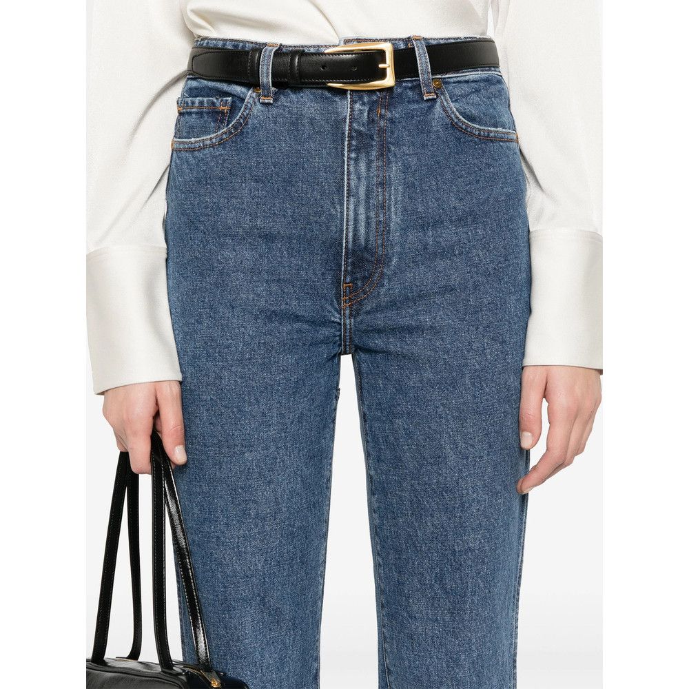 KHAITE Khaite BLUE Denim - Straight-Leg Jeans Size 26" / US 2 / IT 38 - 2 Thumbnail