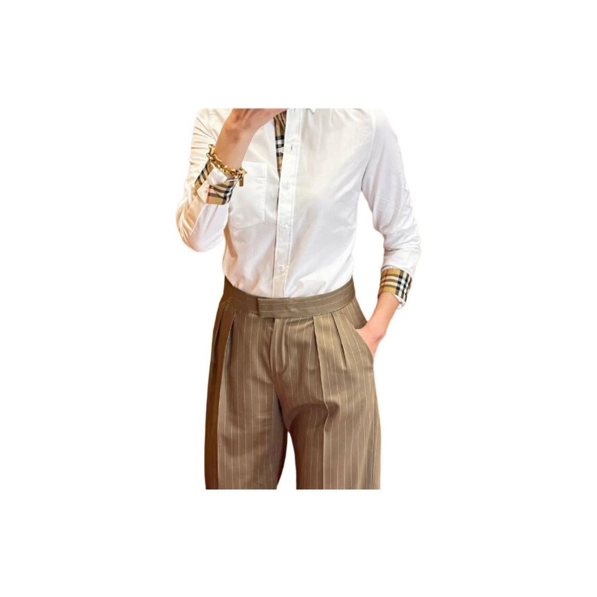 Burberry Burberry Check Detail Button Up Size IT 42 Size M / US 6-8 / IT 42-44 - 8 Thumbnail