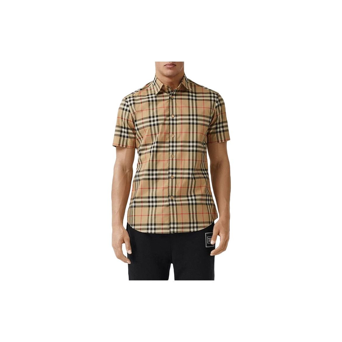 Burberry Burberry Check Short Sleeve Button Up Shirt Size M Size US M / EU 48-50 / 2 - 11 Thumbnail