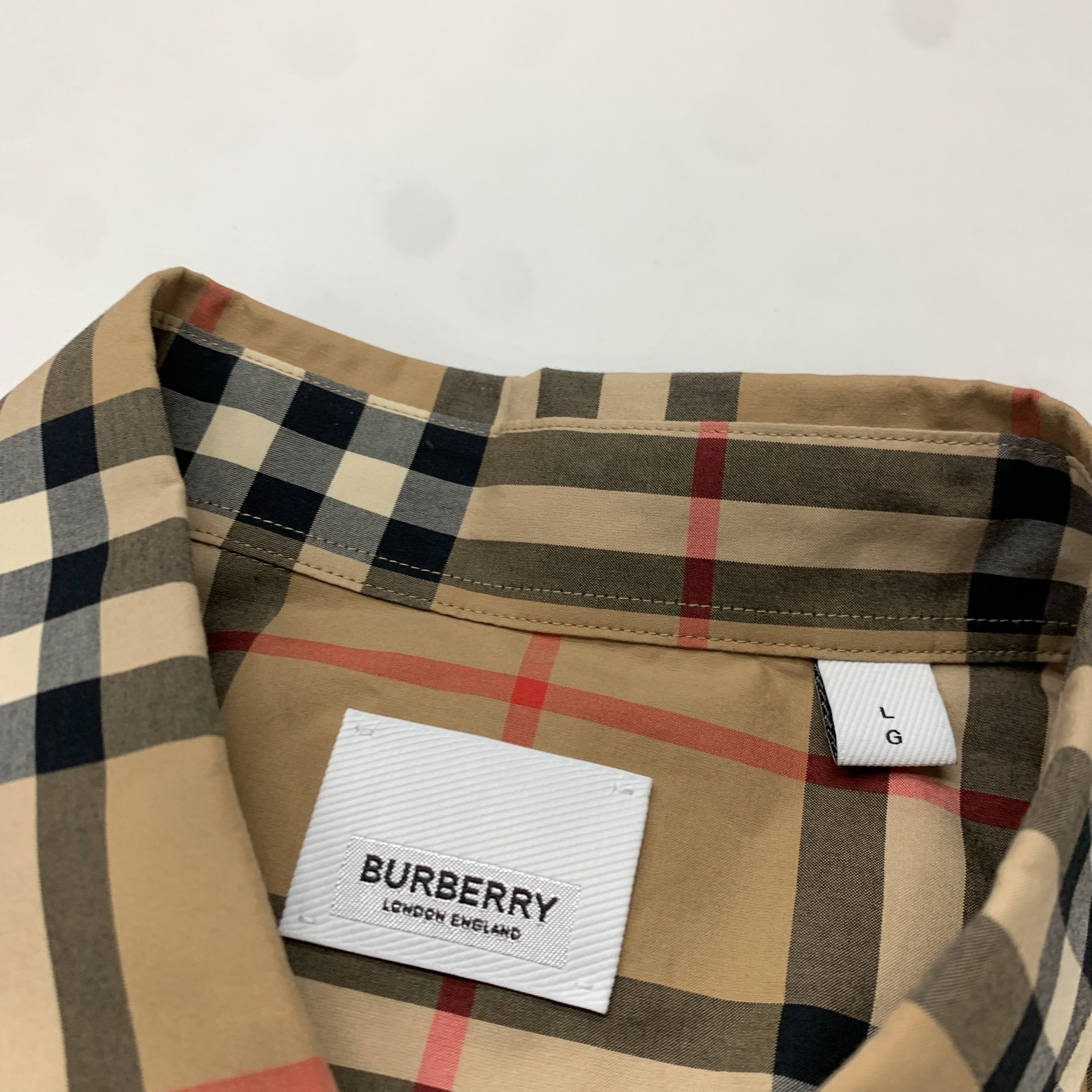 Burberry Burberry Check Button Up Shirt Size L Size US L / EU 52-54 / 3 - 4 Thumbnail