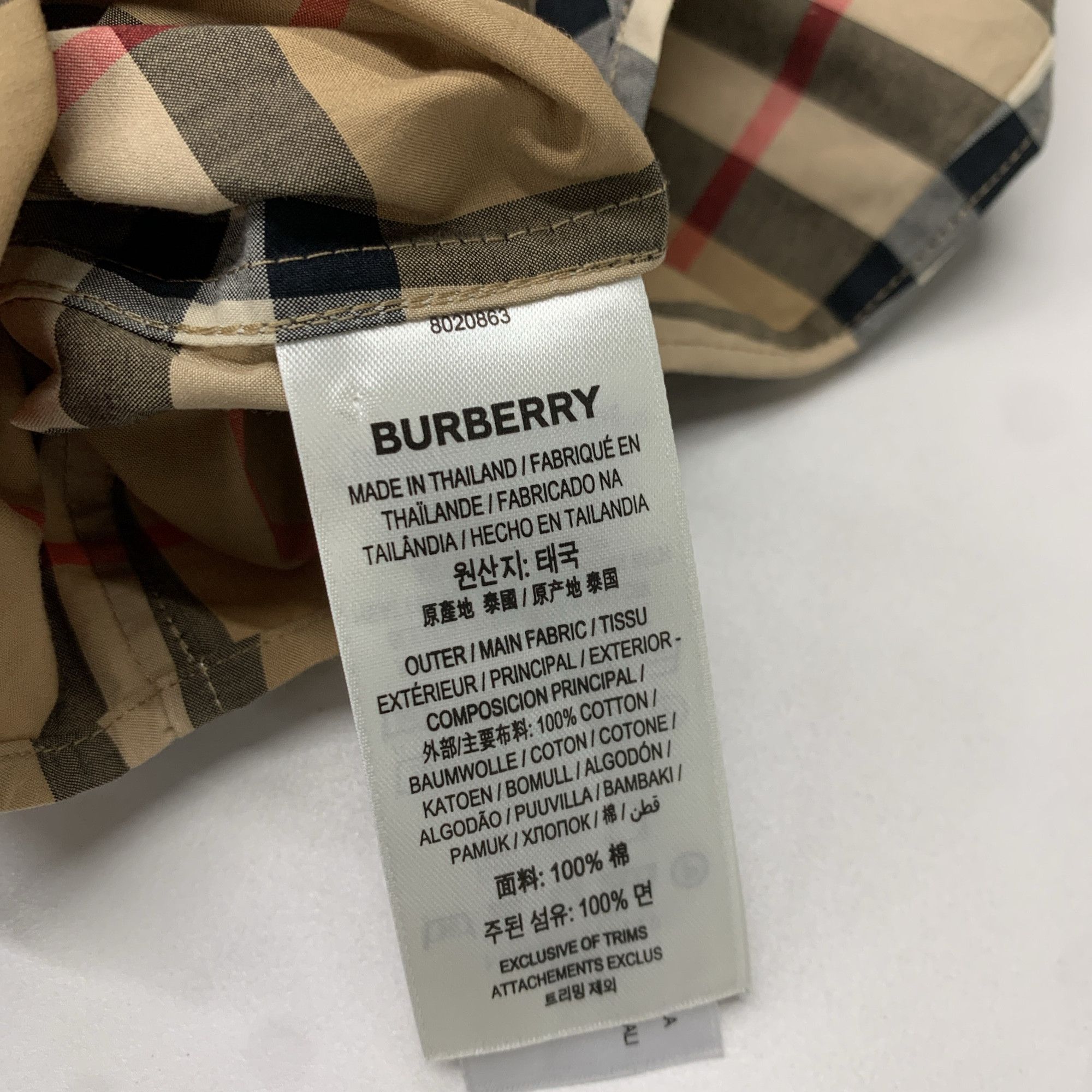 Burberry Burberry Check Button Up Shirt Size L Size US L / EU 52-54 / 3 - 3 Thumbnail