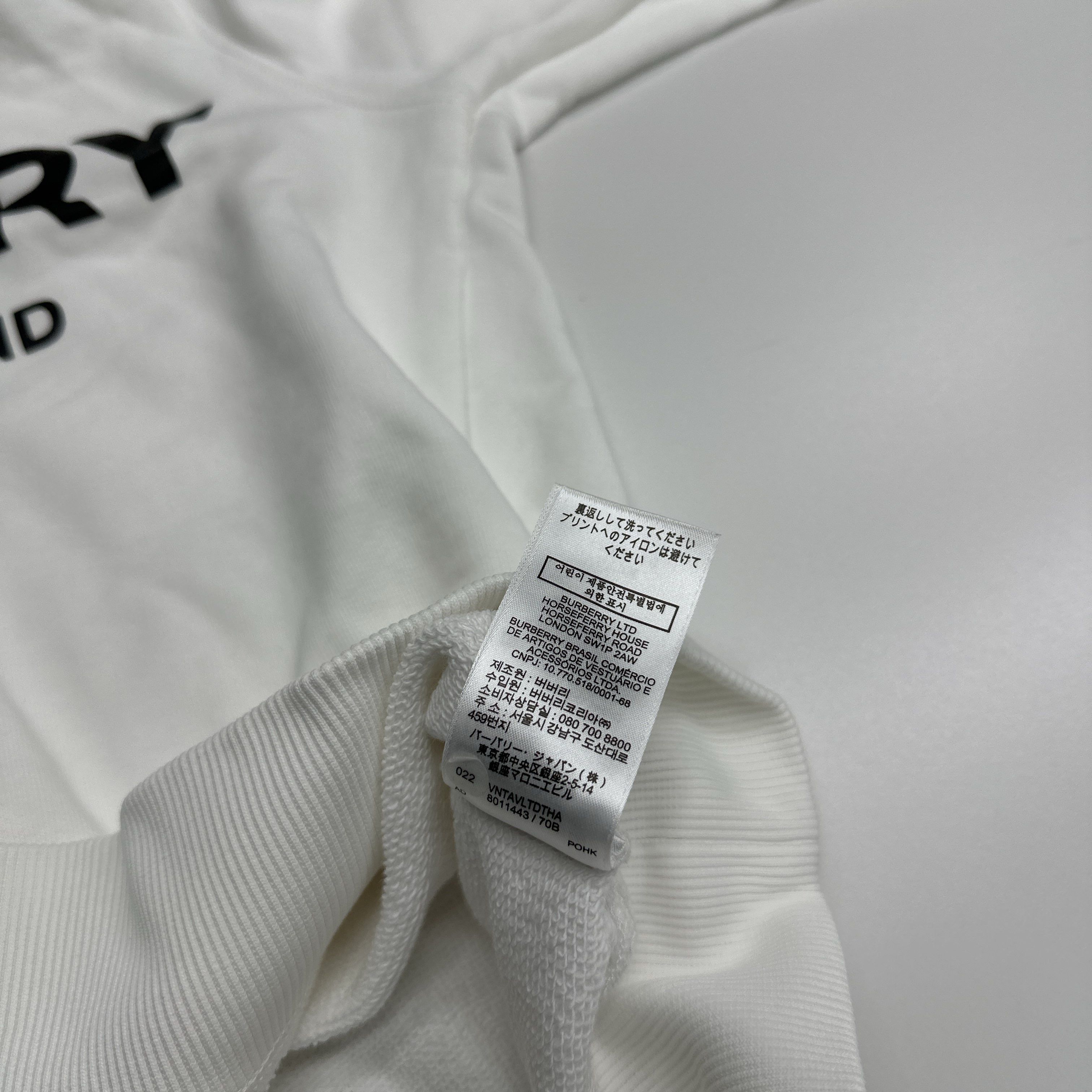 Burberry Burberry Logo Print Sweatshirt XS Size XS / US 0-2 / IT 36-38 - 4 Thumbnail