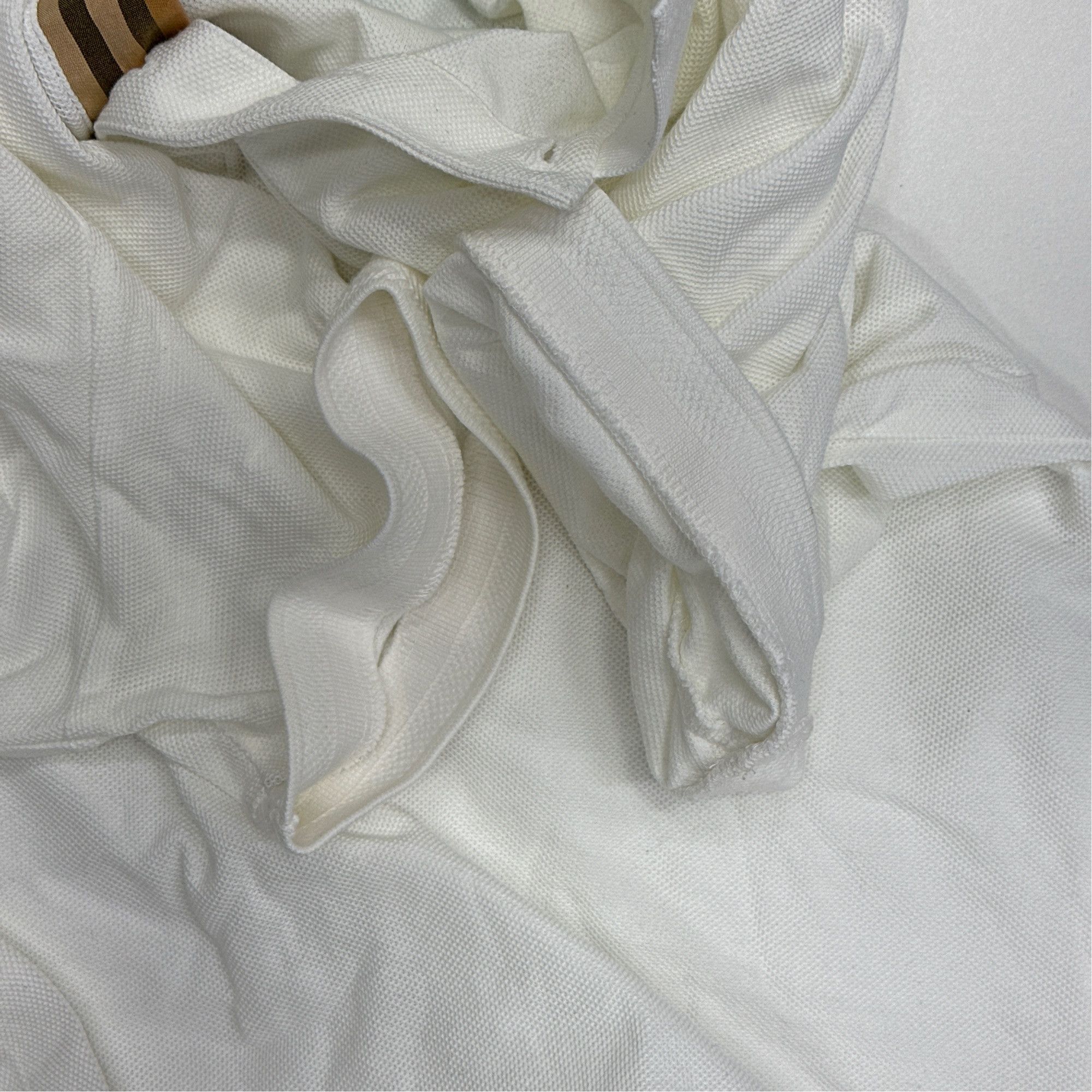 Burberry Burberry White Polo Shirt Size M Size US M / EU 48-50 / 2 - 5 Thumbnail