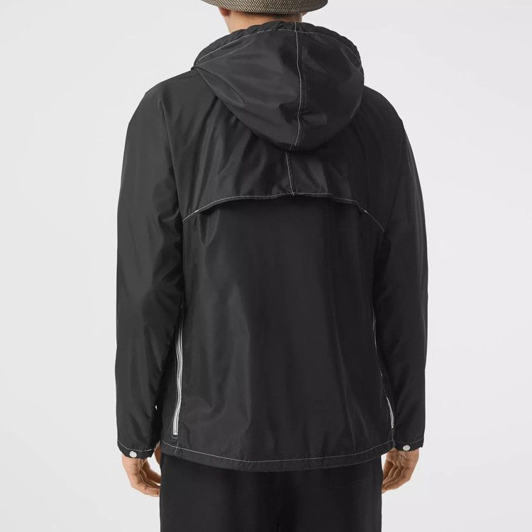 Burberry Burberry Logo Patch Hooded Light Jacket Size S Size US S / EU 44-46 / 1 - 16 Thumbnail