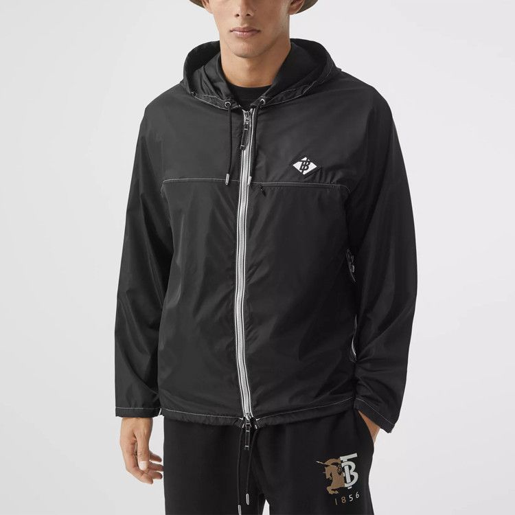 Burberry Burberry Logo Patch Hooded Light Jacket Size S Size US S / EU 44-46 / 1 - 15 Thumbnail