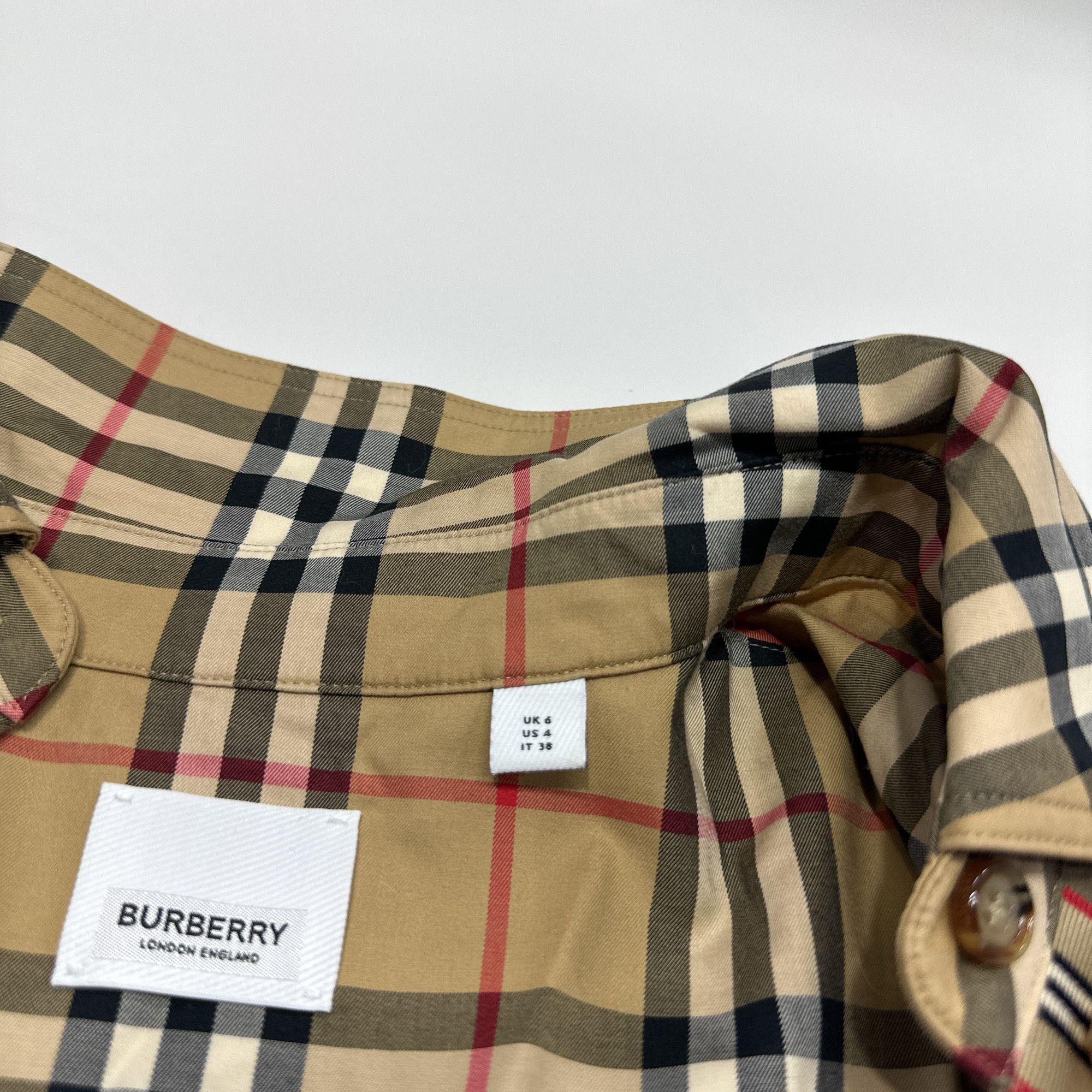 Burberry Burberry Check Button Up Shirt Size IT 38 Size XS / US 0-2 / IT 36-38 - 9 Thumbnail