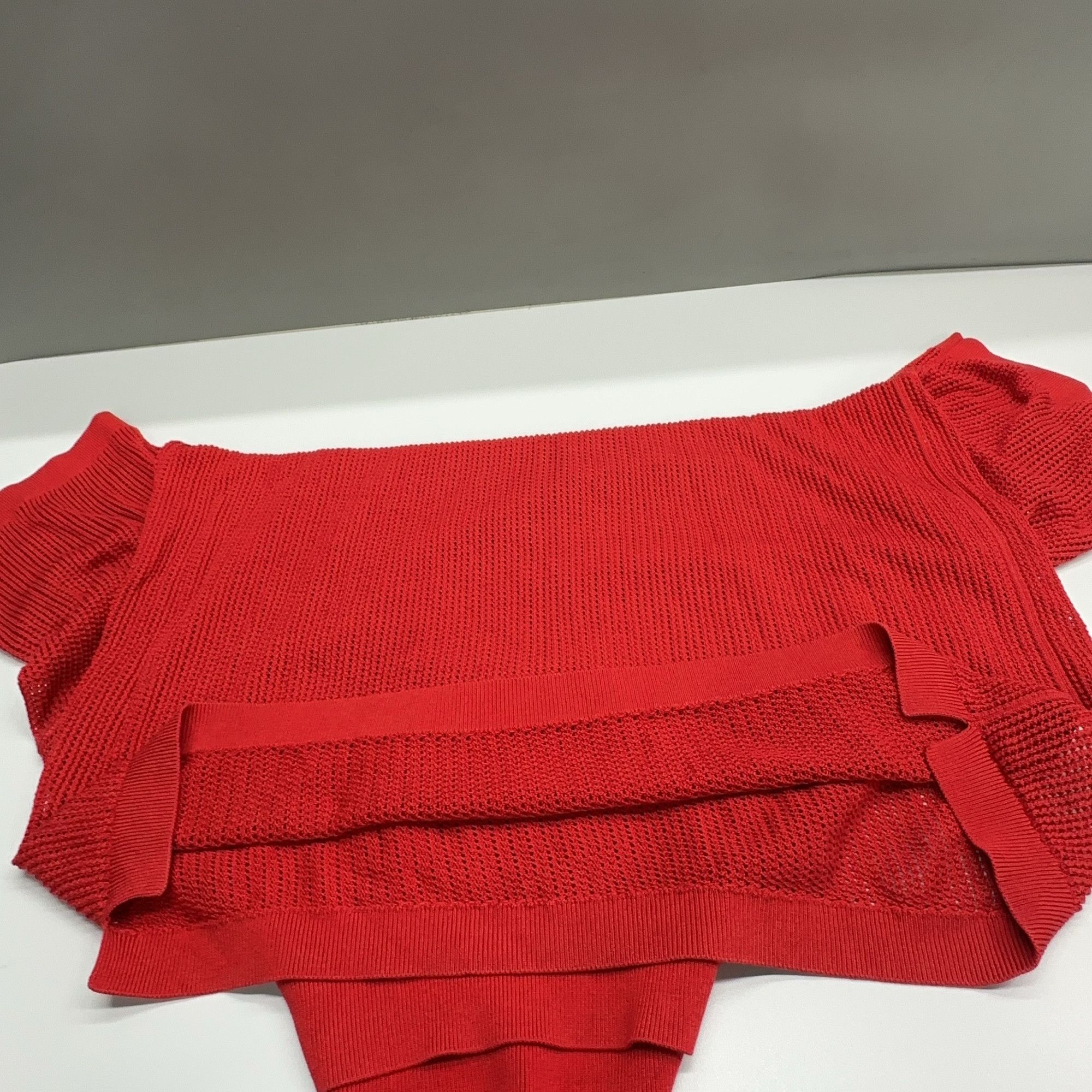 Burberry Burberry Red Knit Polo Size L Size US L / EU 52-54 / 3 - 6 Thumbnail