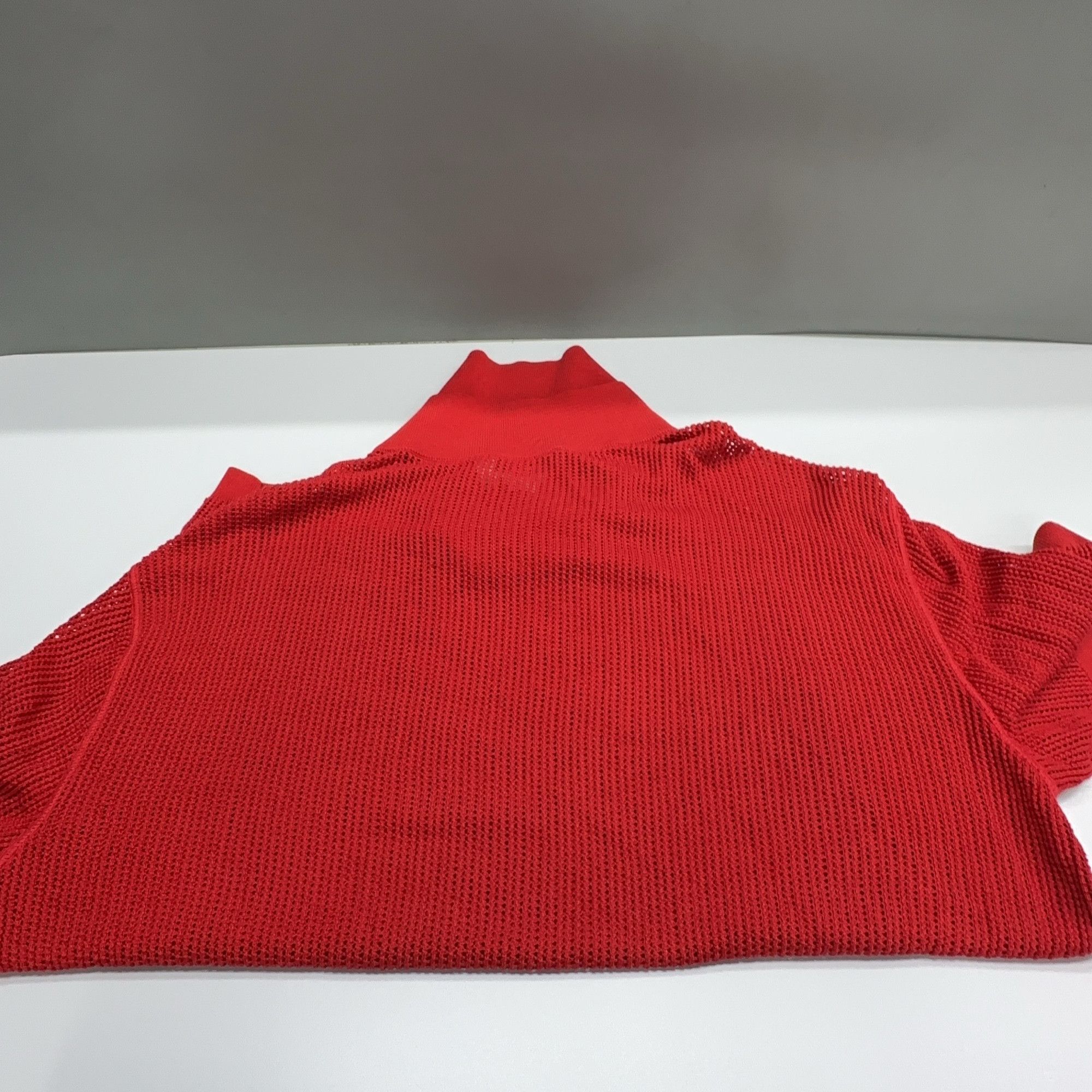 Burberry Burberry Red Knit Polo Size L Size US L / EU 52-54 / 3 - 9 Thumbnail