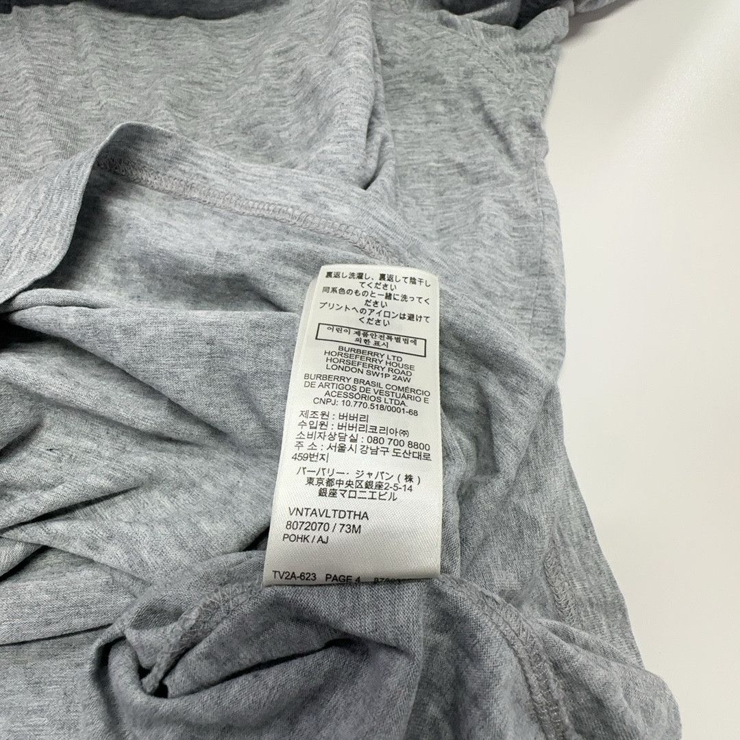 Burberry Burberry Logo Print T-Shirt Gray Size XL Size US XL / EU 56 / 4 - 3 Thumbnail