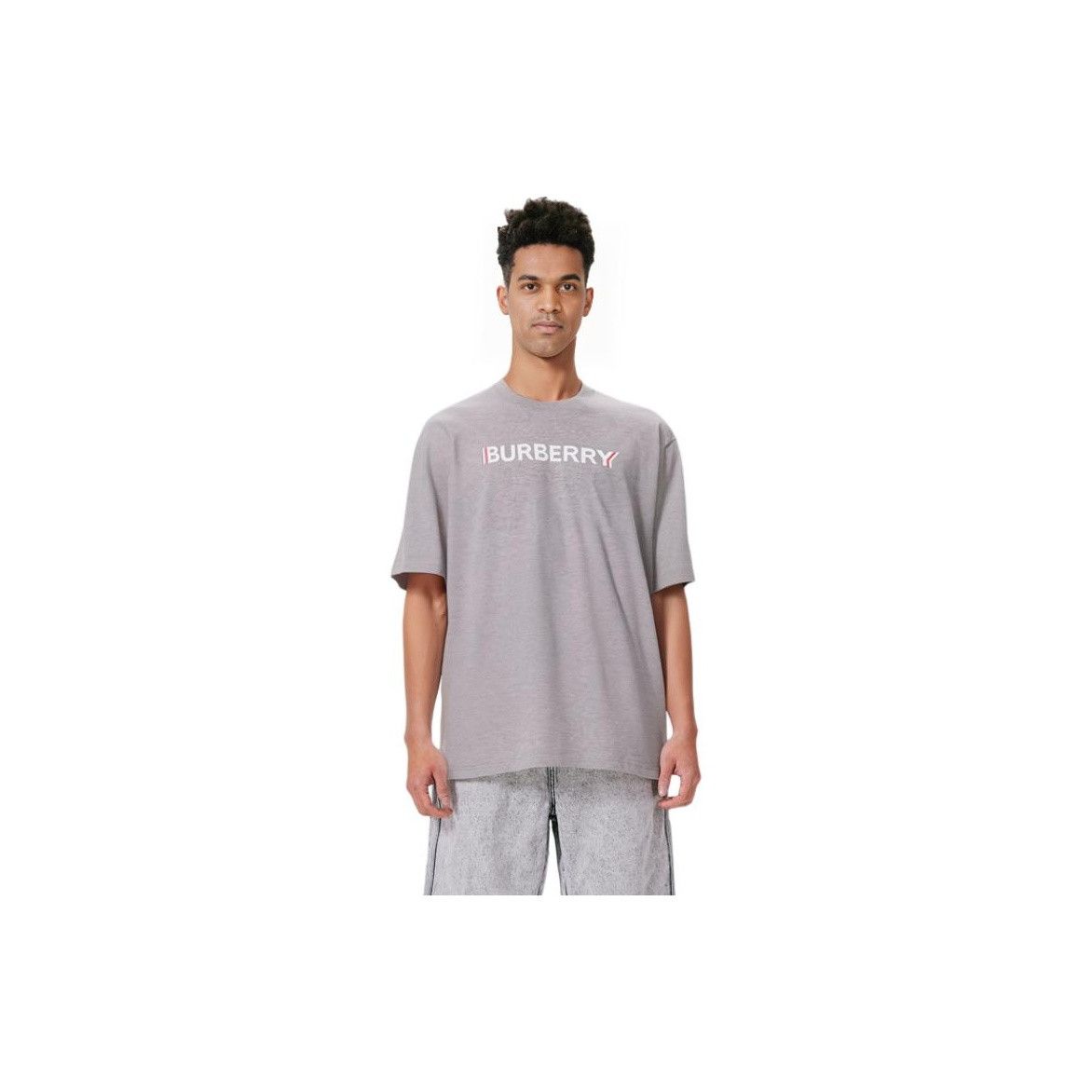 Burberry Burberry Logo Print T-Shirt Gray Size XL Size US XL / EU 56 / 4 - 8 Thumbnail
