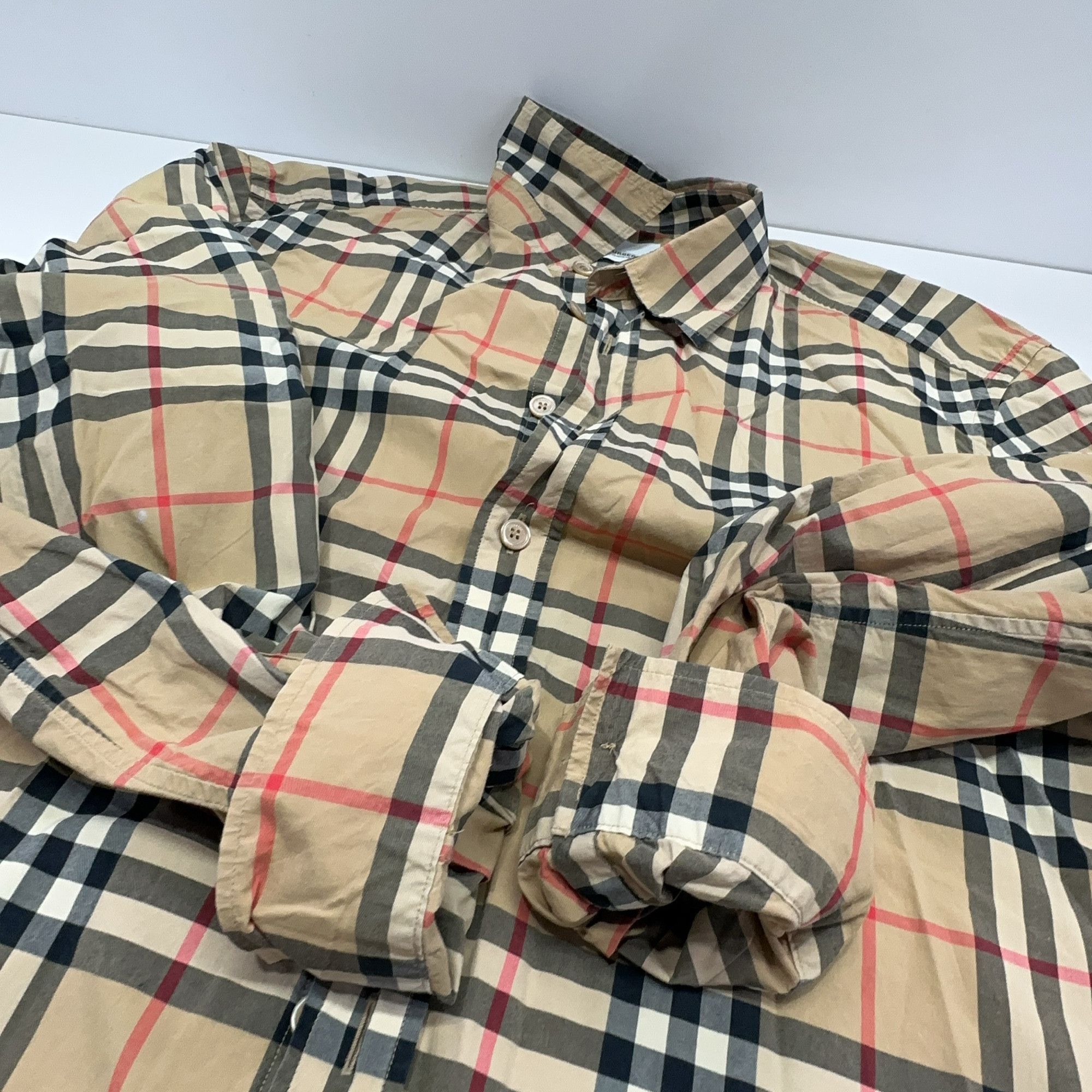 Burberry Burberry Checkered Long Sleeve Shirt Size XL Size US XL / EU 56 / 4 - 12 Thumbnail
