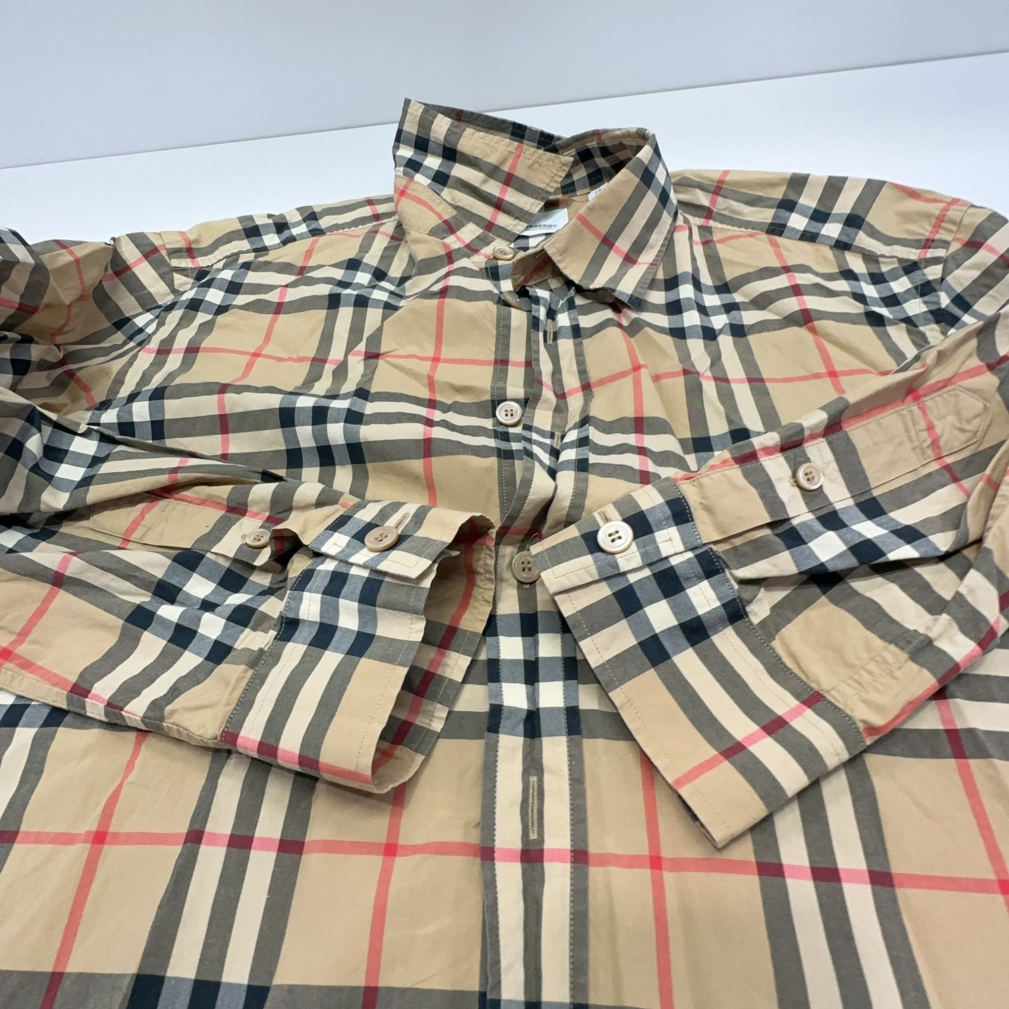 Burberry Burberry Checkered Long Sleeve Shirt Size XL Size US XL / EU 56 / 4 - 11 Thumbnail