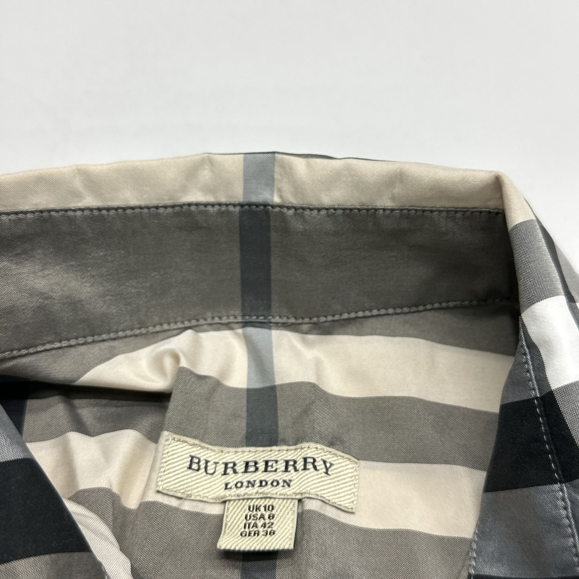 Burberry Burberry Check Button Up Shirt Size IT 42 Size M / US 6-8 / IT 42-44 - 3 Thumbnail
